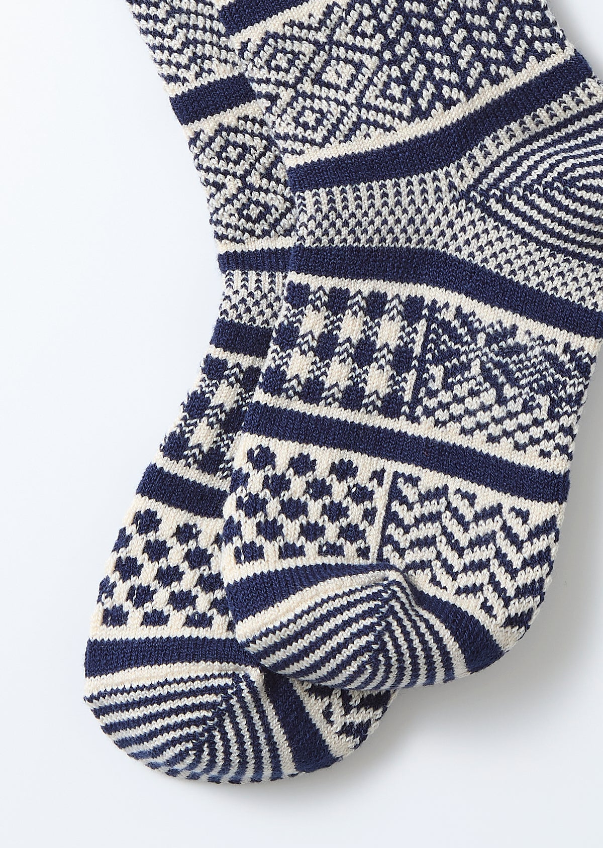 Kids Multi Jacquard - Ivory / Navy