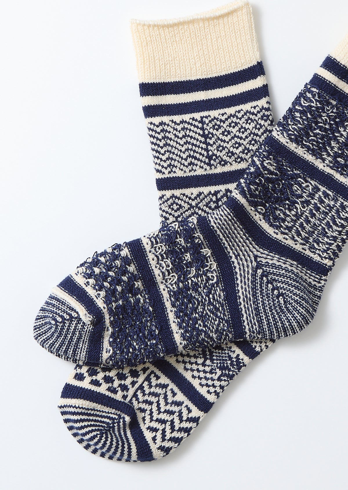Kids Multi Jacquard - Ivory / Navy