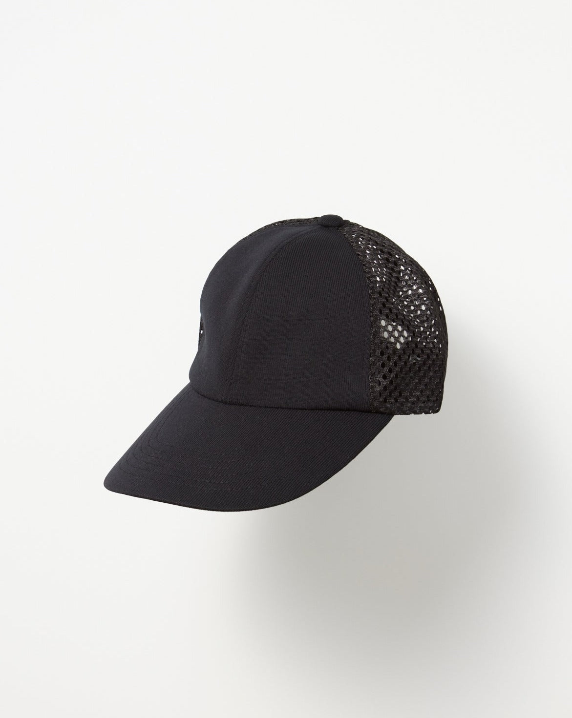 Jersey 6 Panel Mesh Cap - Black