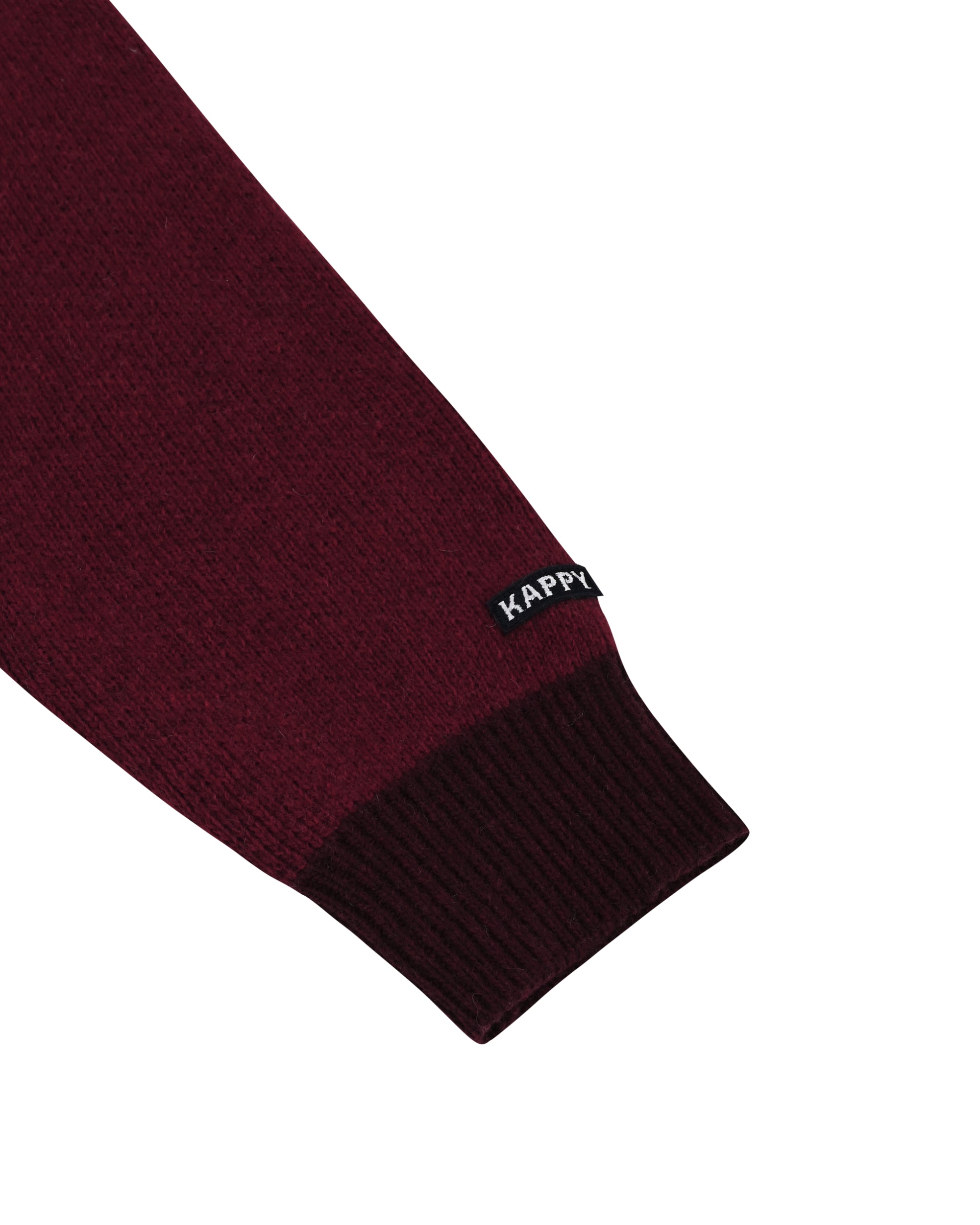 Ringer Round Wool Knit - Red
