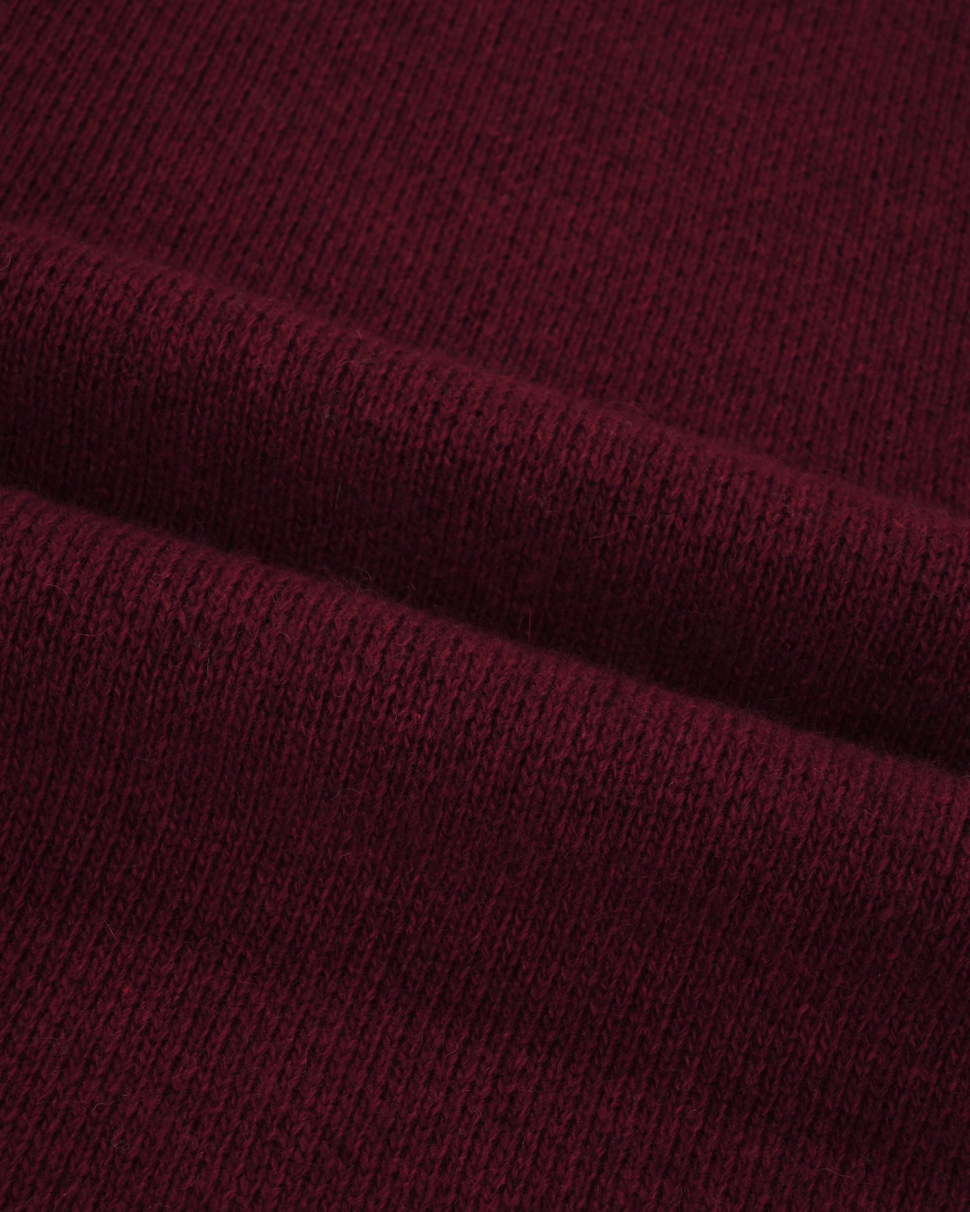 Ringer Round Wool Knit - Red