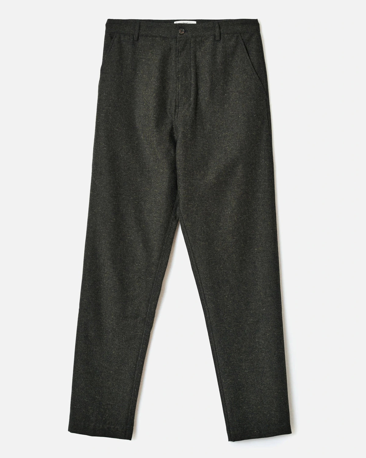 Recycled Italian Tweed Military Chino - Olive