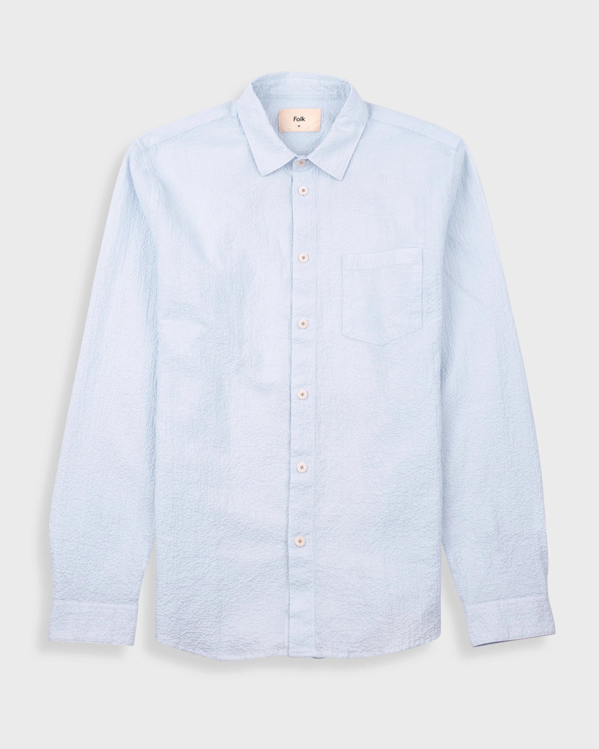 Relaxed Fit Shirt - Blue Microstripe