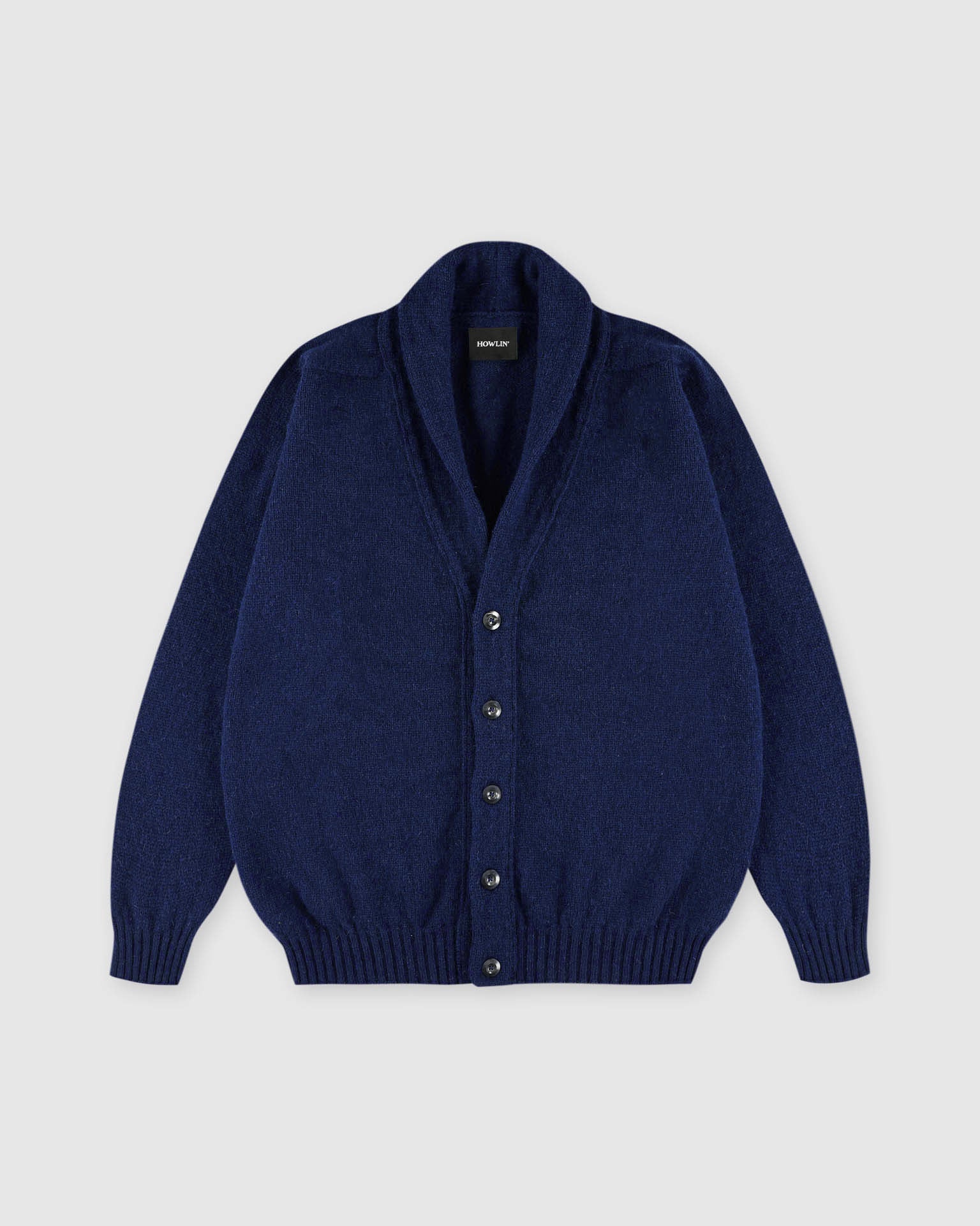 Shaggy Bear - Shawl Cardigan - Deep Blue