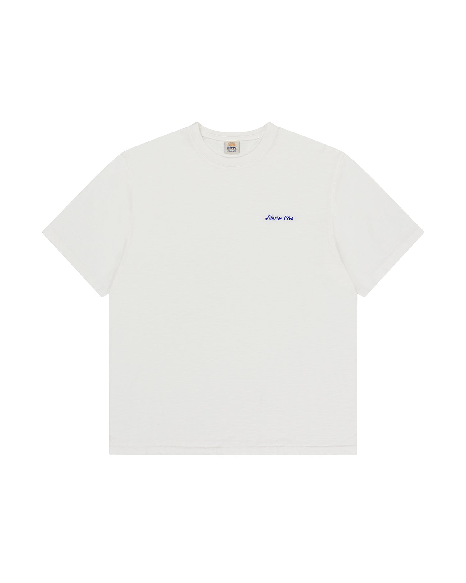 Slub Cotton Half T-shirt - White