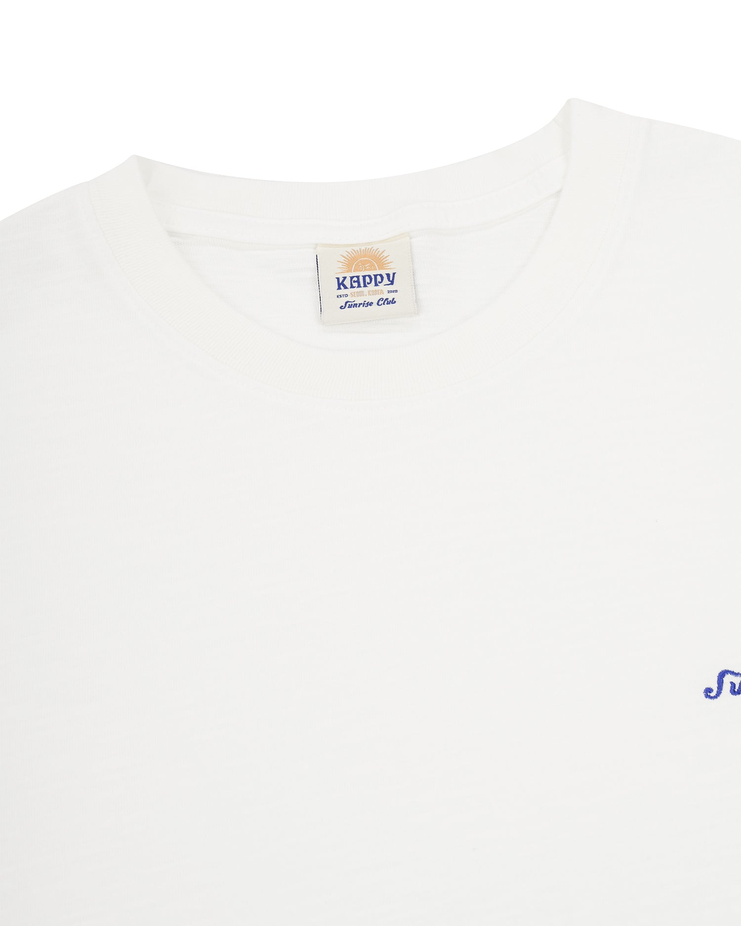 Slub Cotton Half T-shirt - White