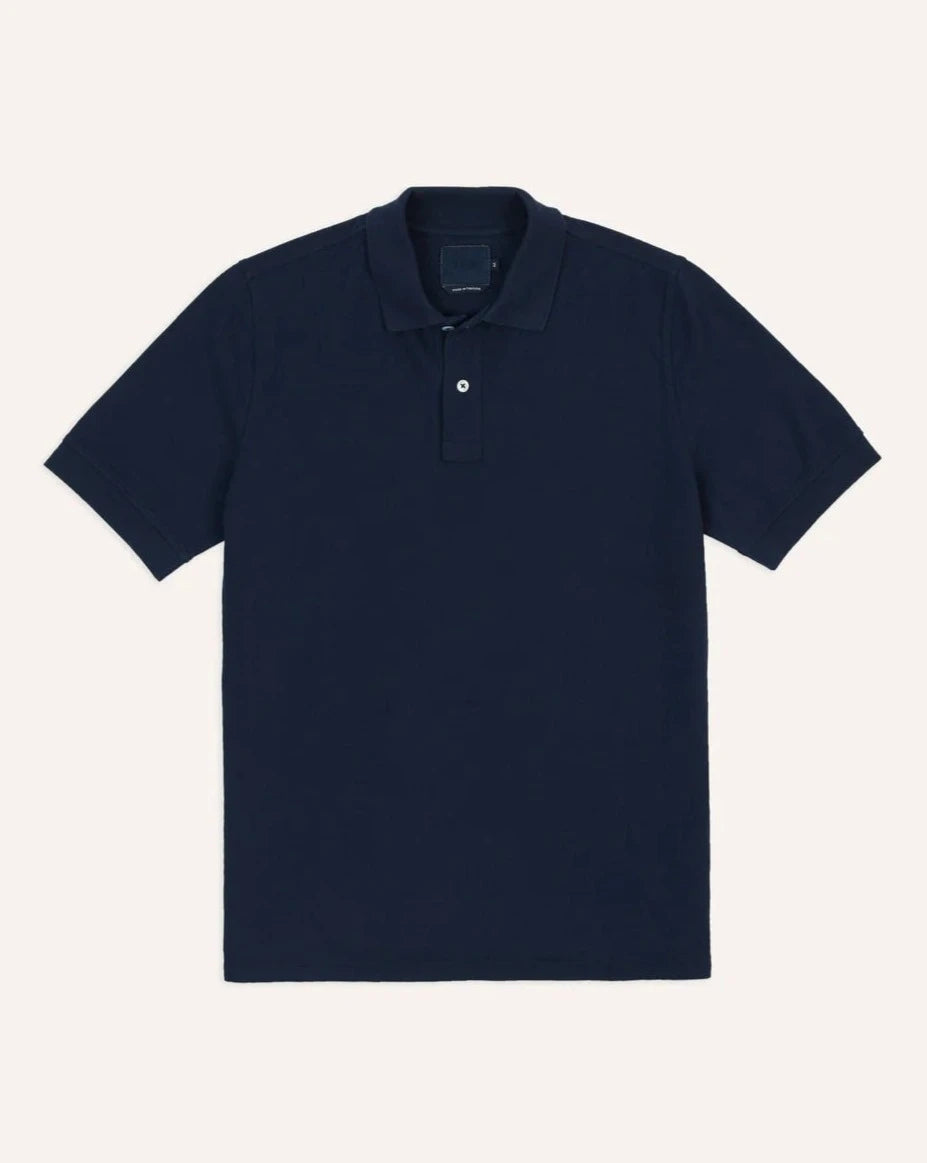 SS Washed Pique Polo - Navy