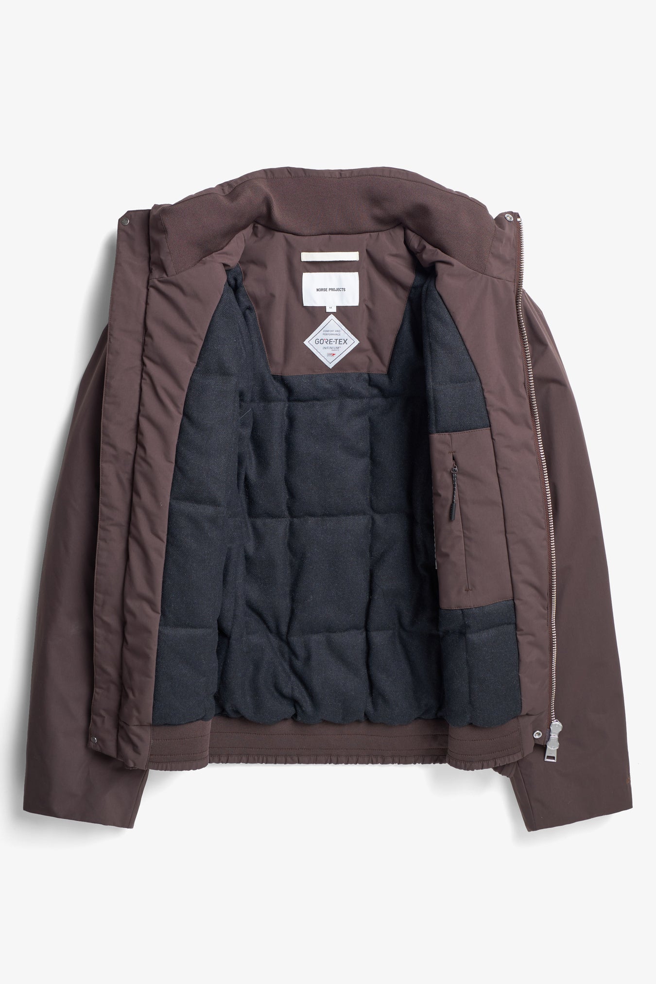 Kastrup Gore-Tex Windstopper Bomber Jacket - Seal Brown