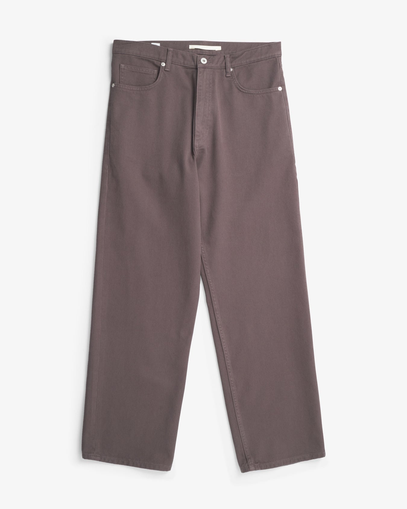 Mogens Relaxed 5 Pocket Heavy Twill - Seal Brown