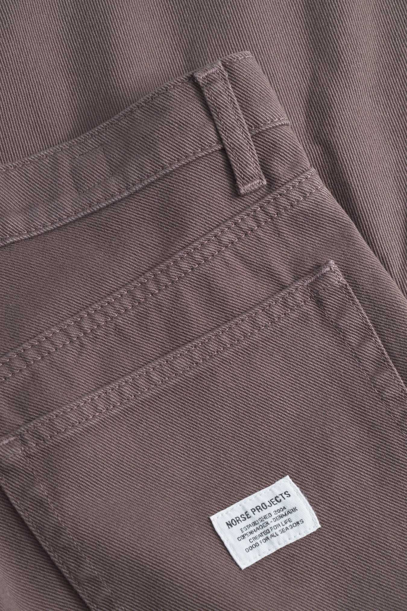 Mogens Relaxed 5 Pocket Heavy Twill - Seal Brown