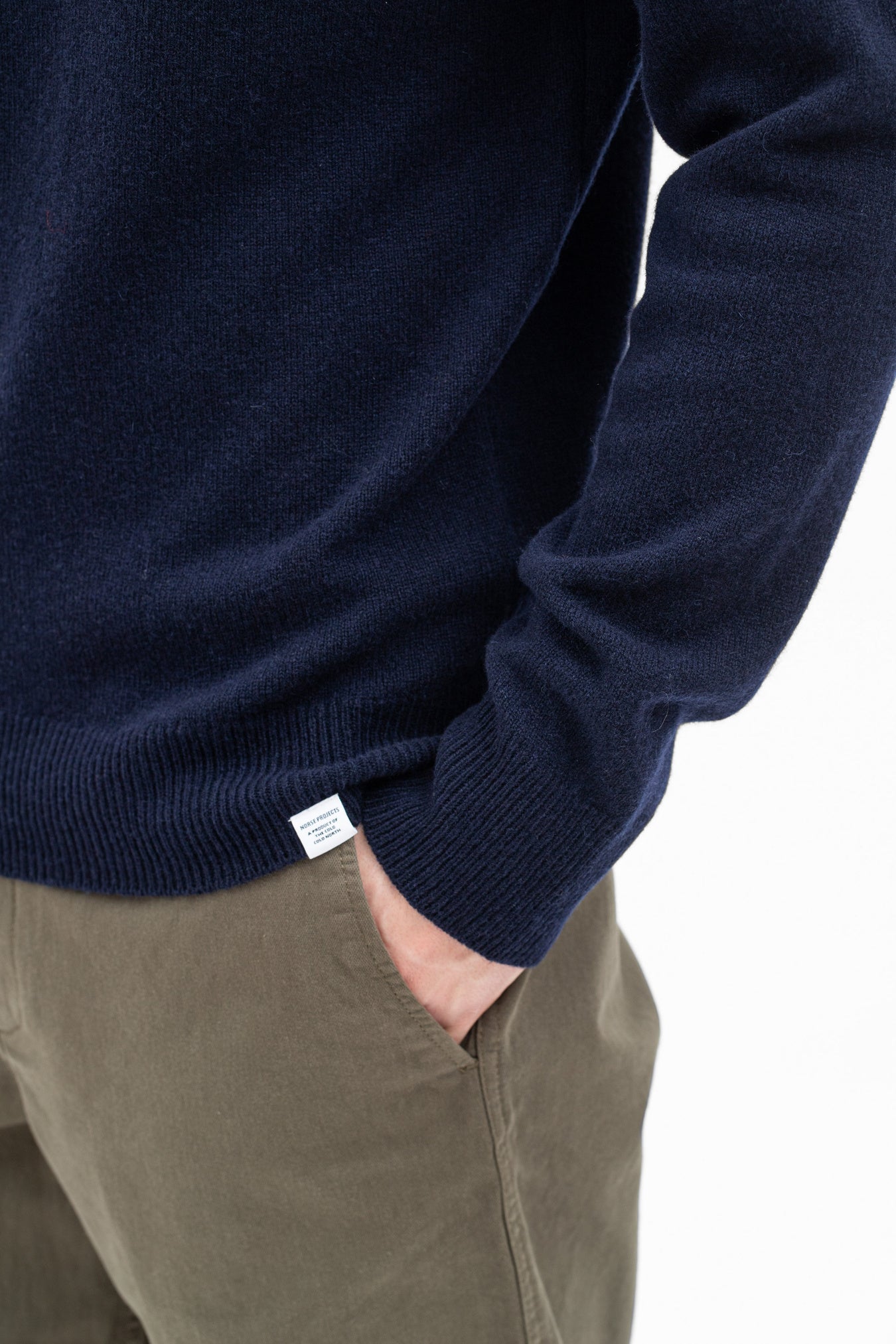 Sigfred Merino Lambswool Sweater - Dark Navy
