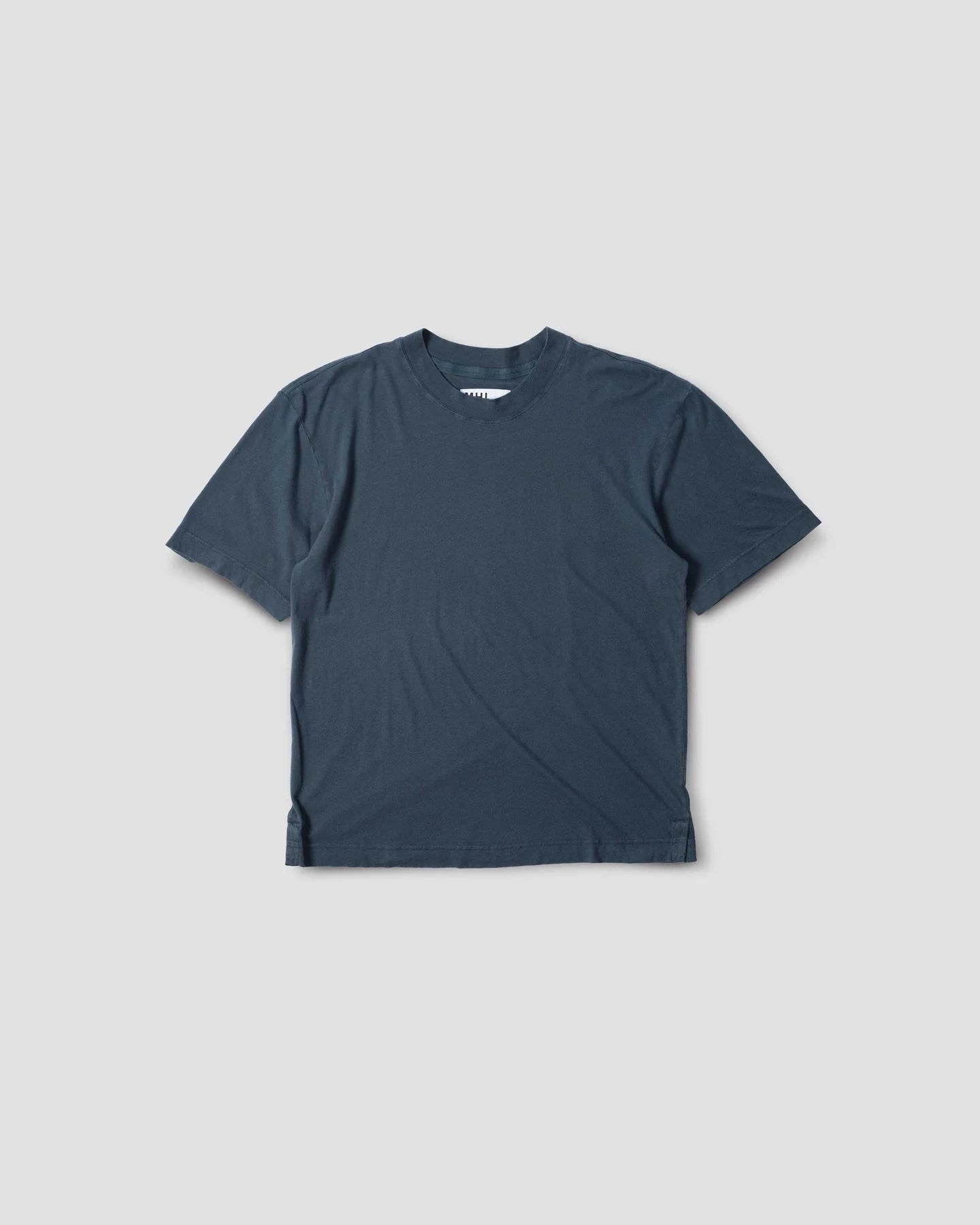 Simple T-shirt Organic Cotton Linen Jersey - Mineral Blue