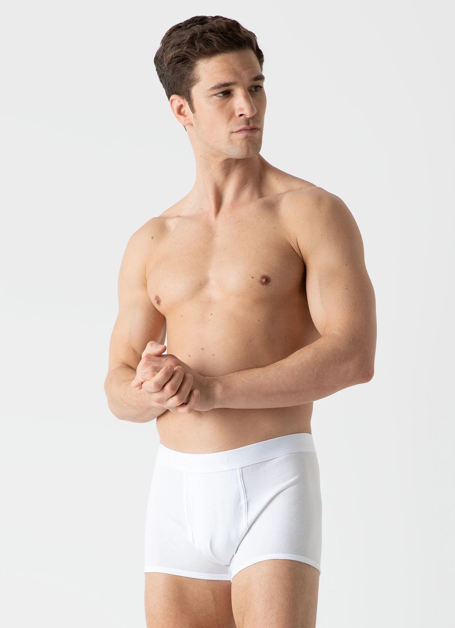 Superfine Cotton Trunks - White