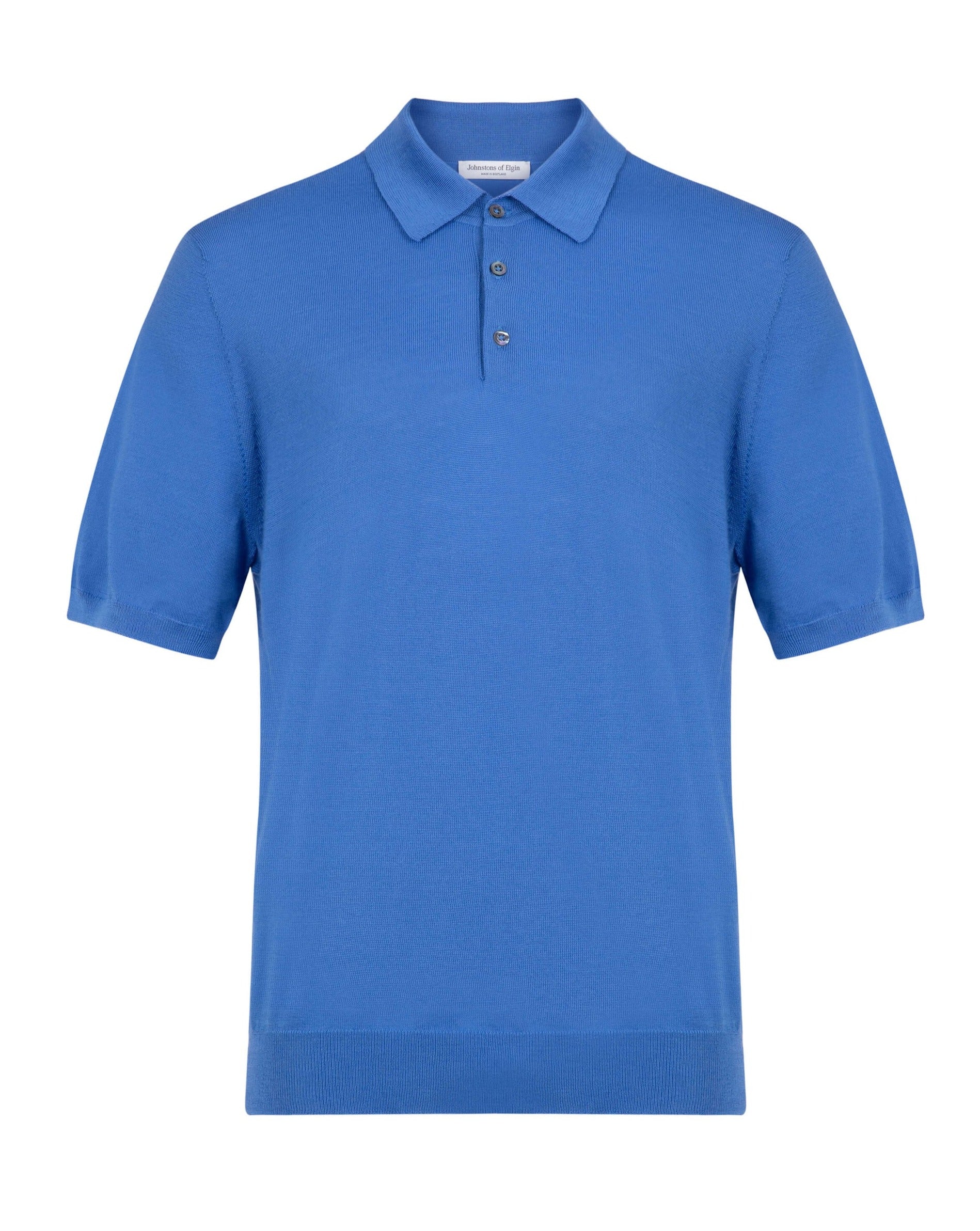 Superfine Merino Poloshirt - Orkney Blue