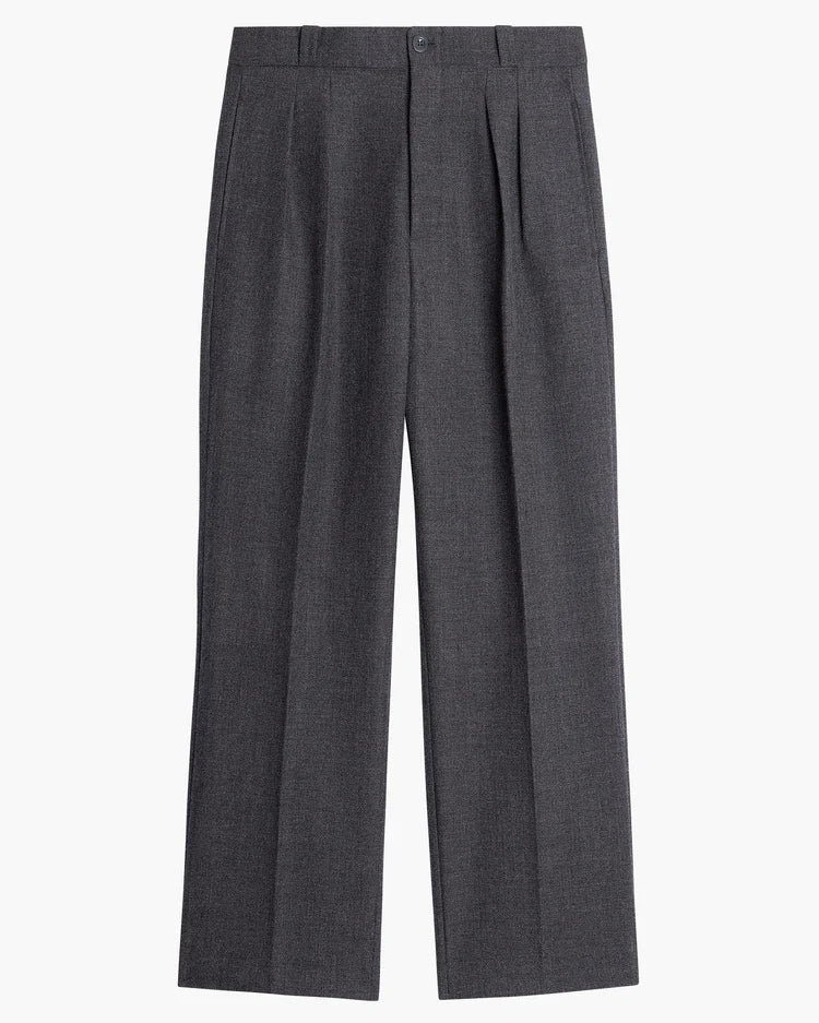 Pantalon French Military - Gabardine de Laine - Anthracite Grey