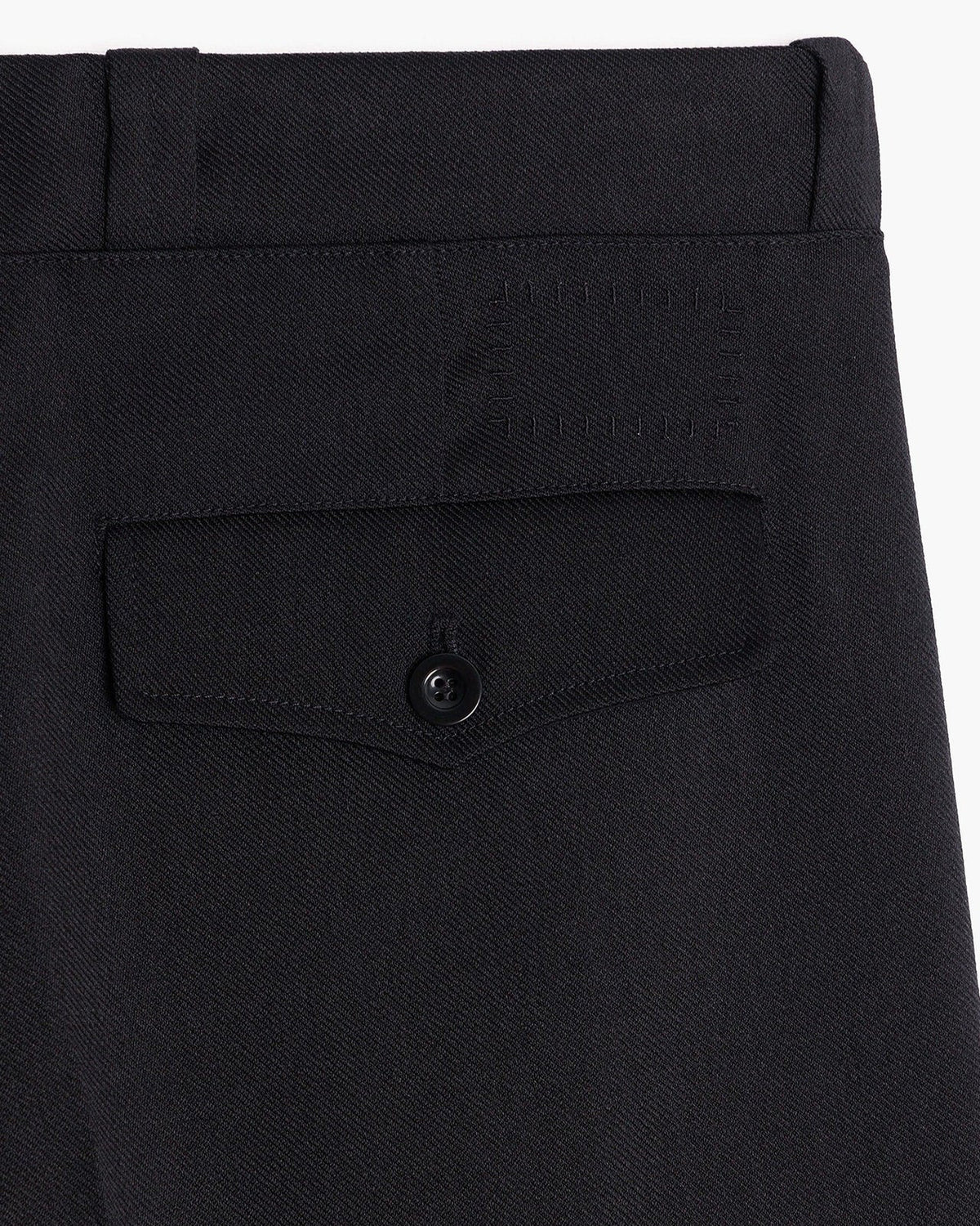 Pantalon French Military - Gabardine de Laine - Black
