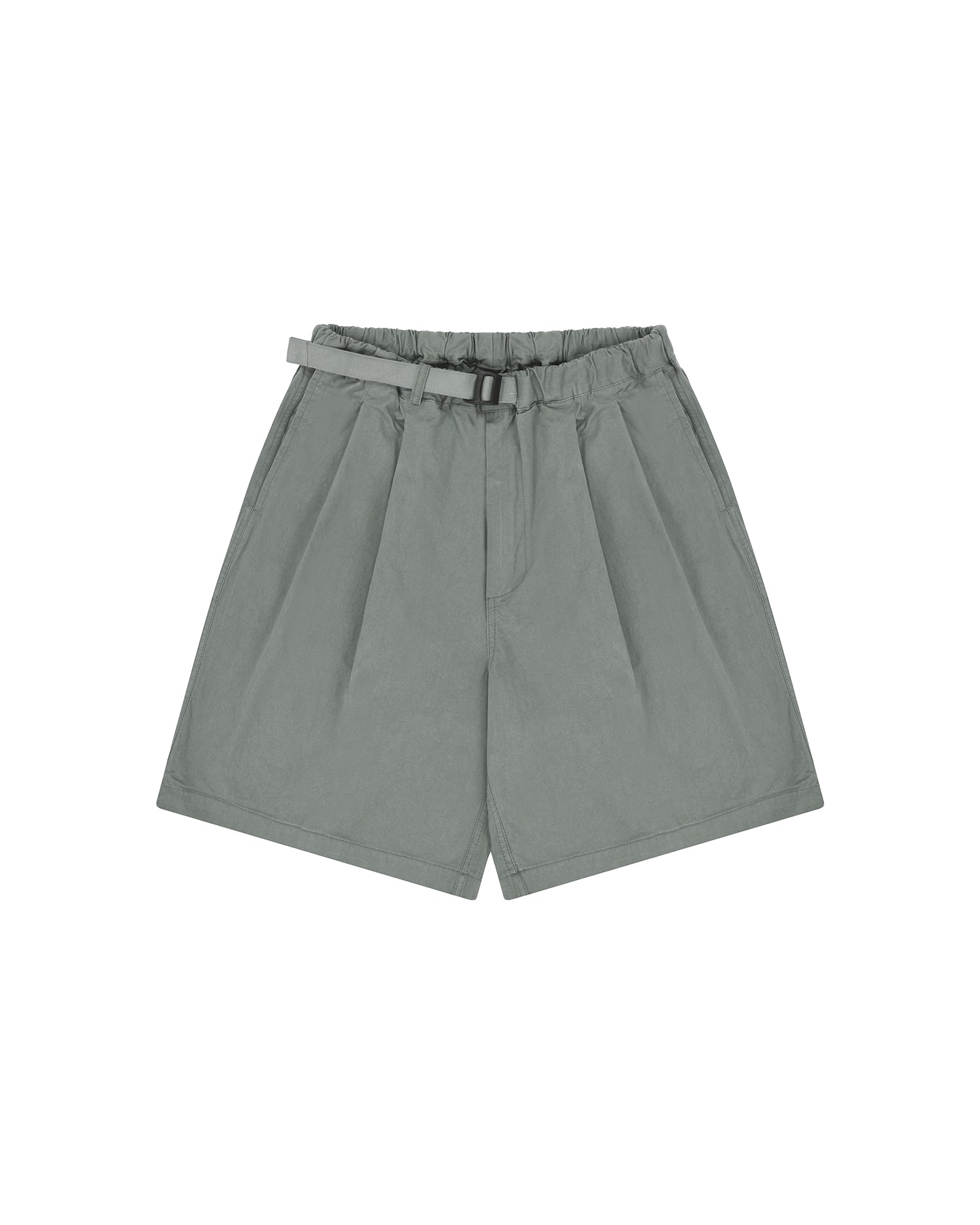 Two Tuck Wide Pants - Light Gray