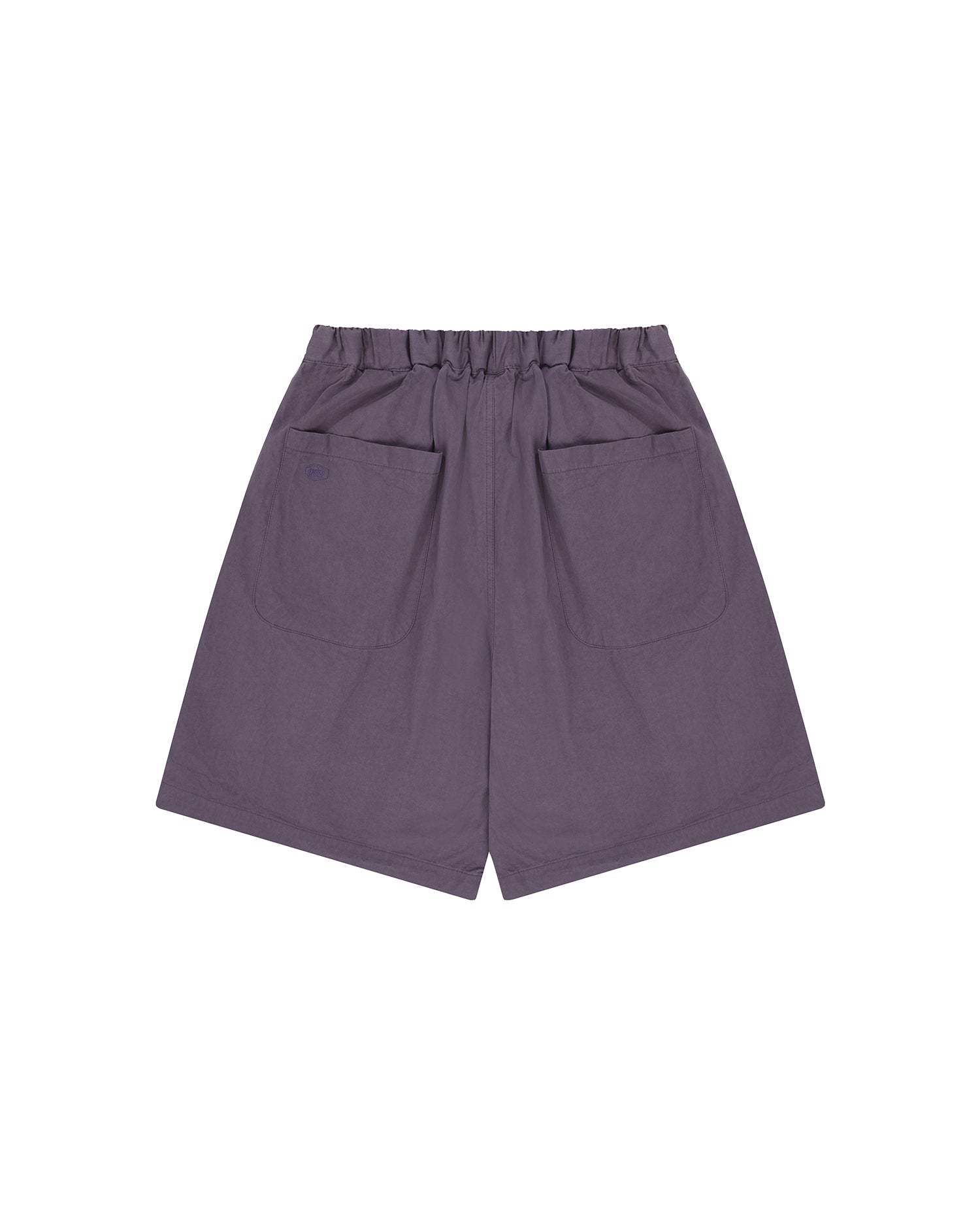 Two Tuck Wide Half Pants - Purple