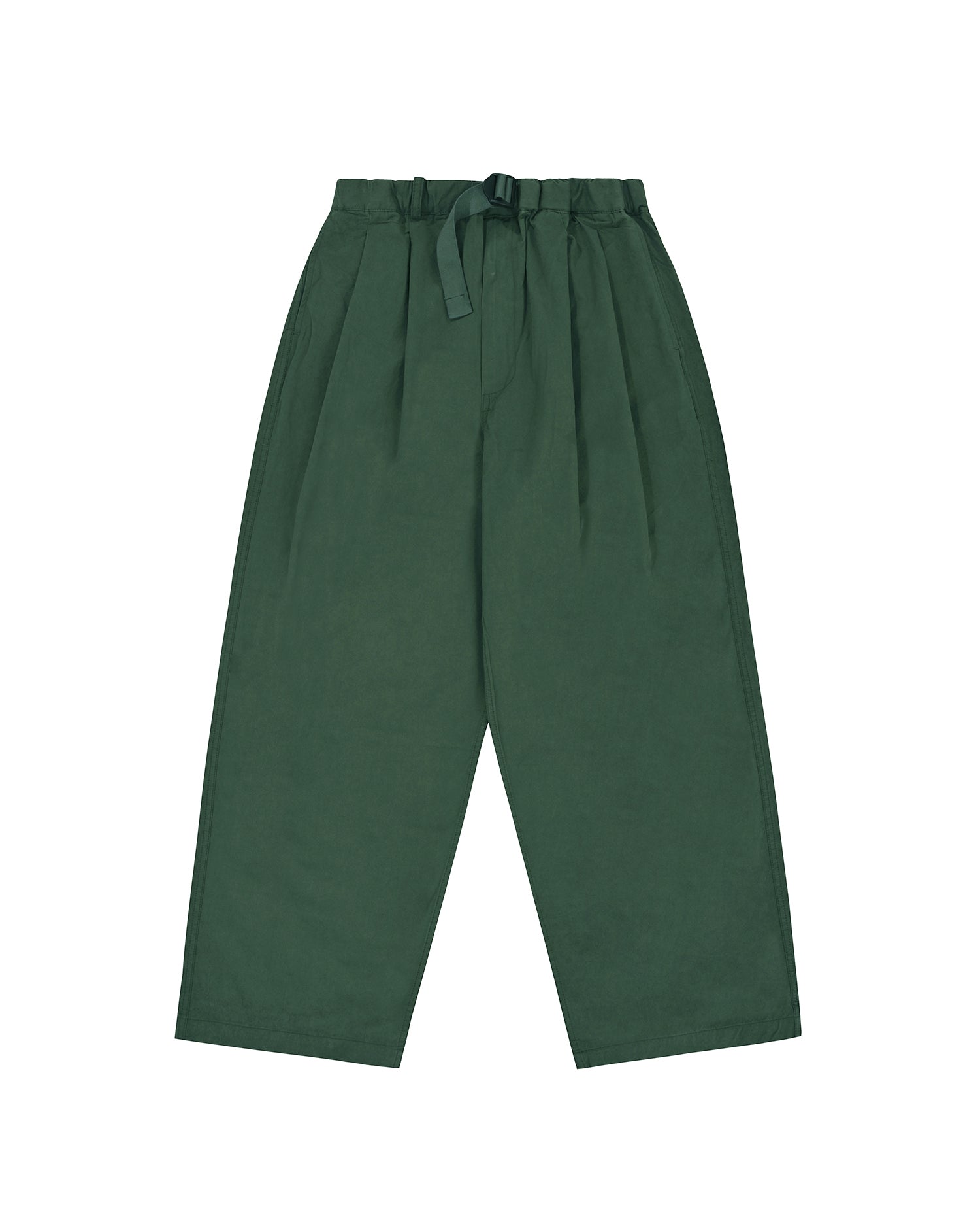 Two Tuck Wide Pants - Green