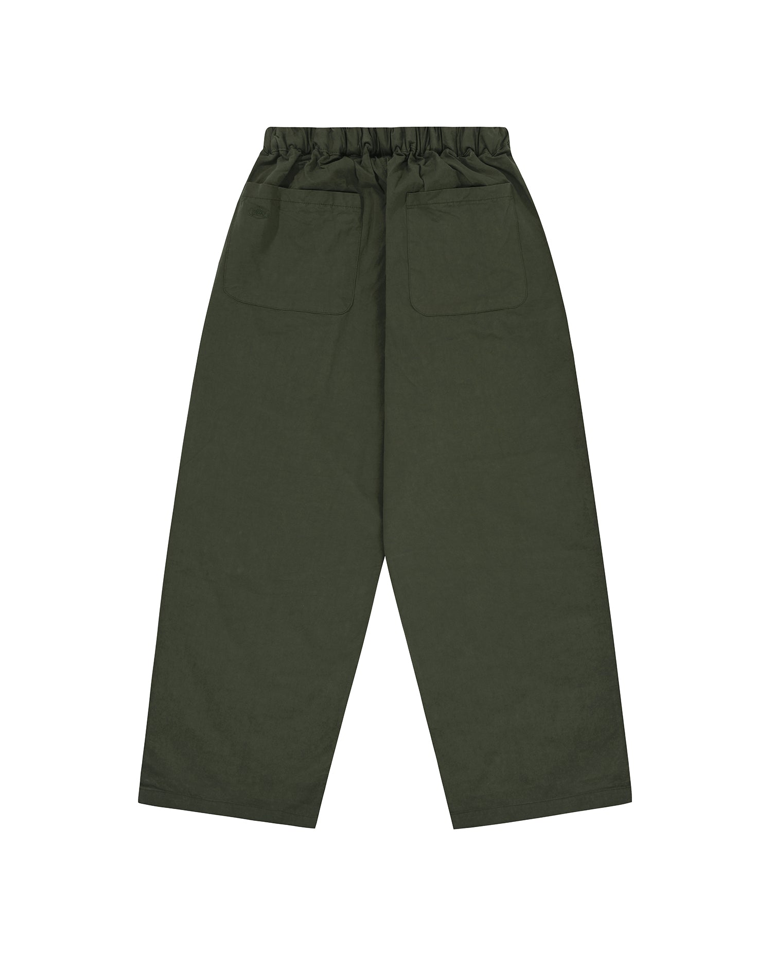 Two Tuck Wide Pants - Khaki Green