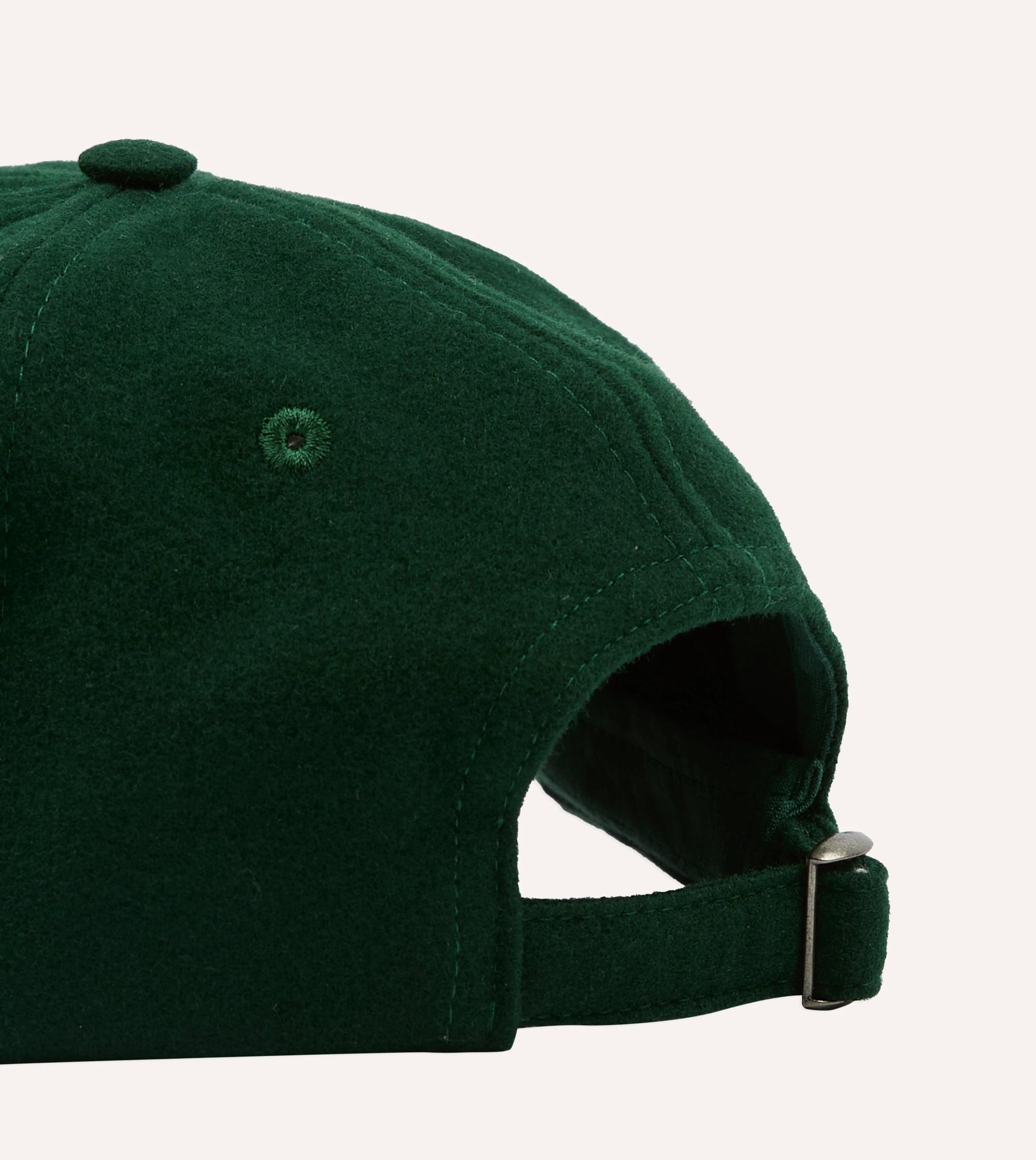 Tea Time Wool Baseball Cap - Forrest Green