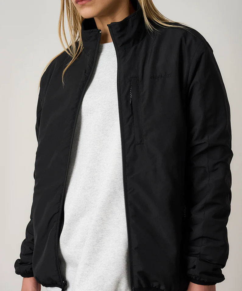 Thermal Fleece Reversible Jacket - Black