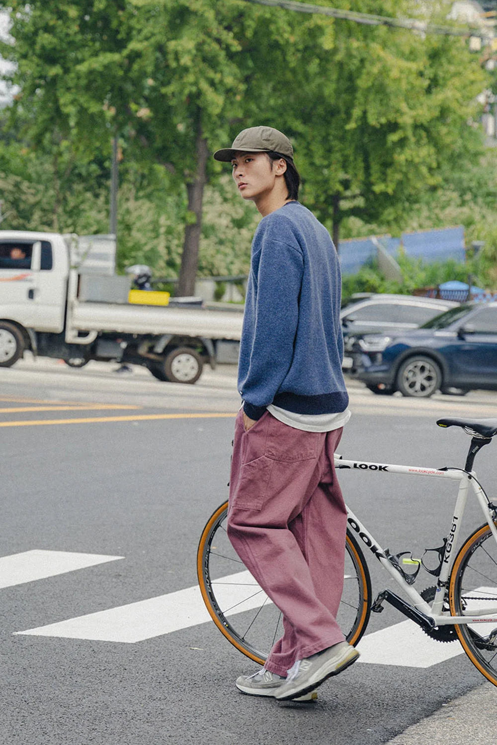 Two Tuck Wide Kation Pants - Purple
