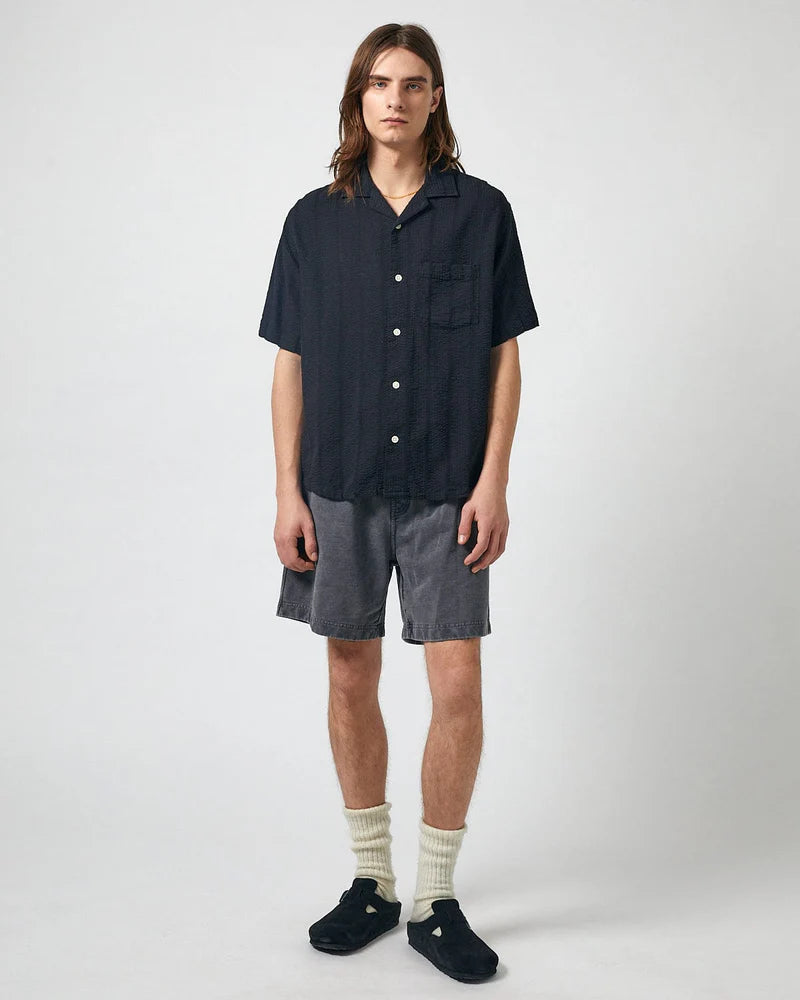 Garment Dyed Shorts - Black