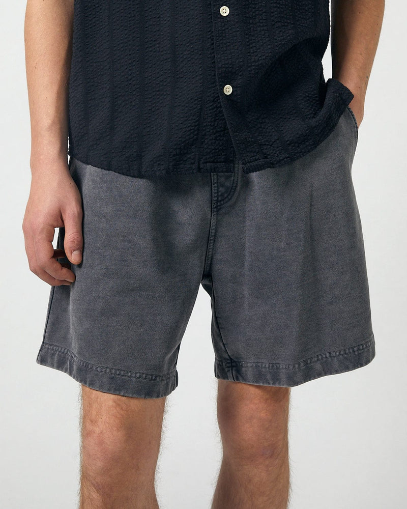 Garment Dyed Shorts - Black