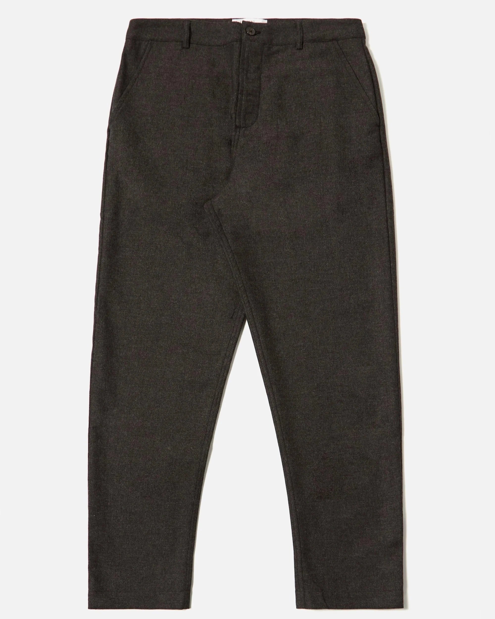 Upcycled Italian Tweed Military Chino - Brown