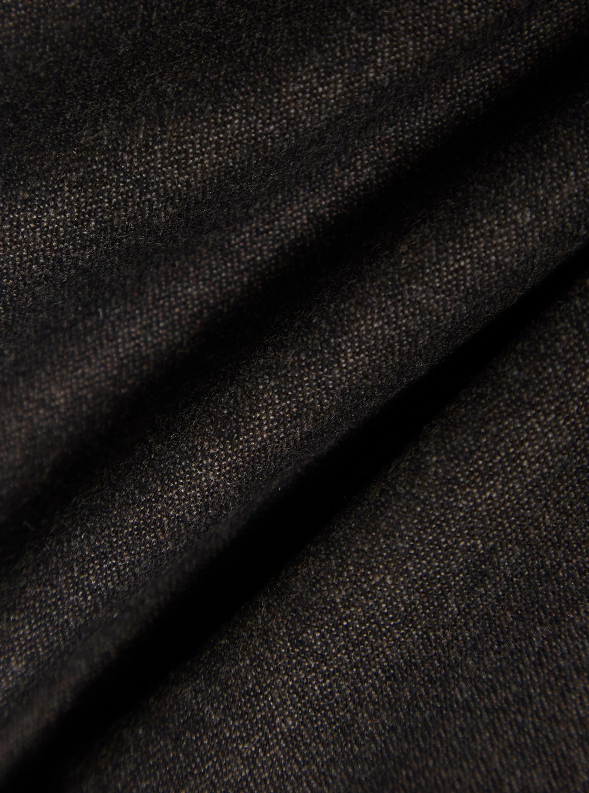 Upcycled Italian Tweed Military Chino - Brown