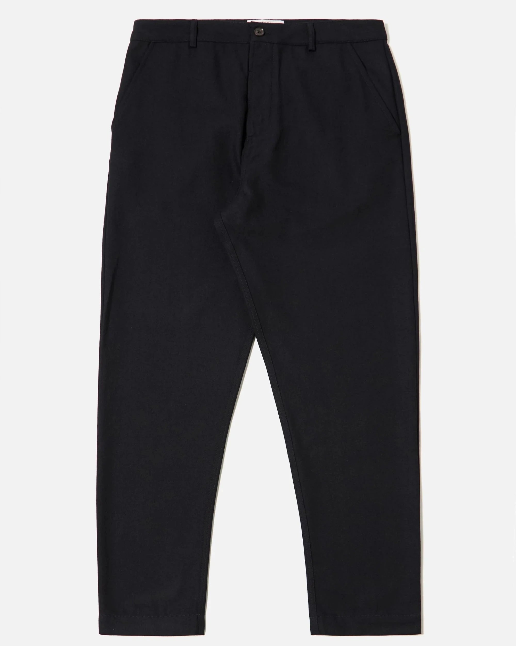 Upcycled Italian Tweed Military Chino - Dark Navy