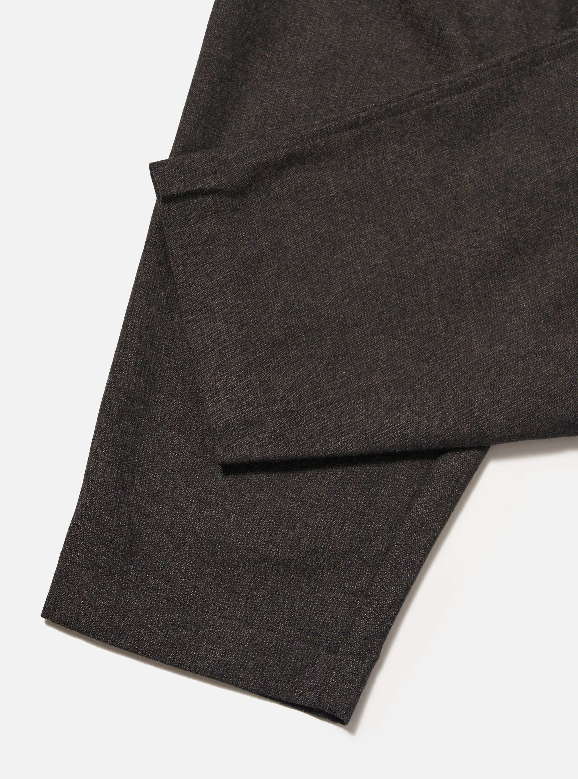 Upcycled Italian Tweed Pleated Track Pant - Brown