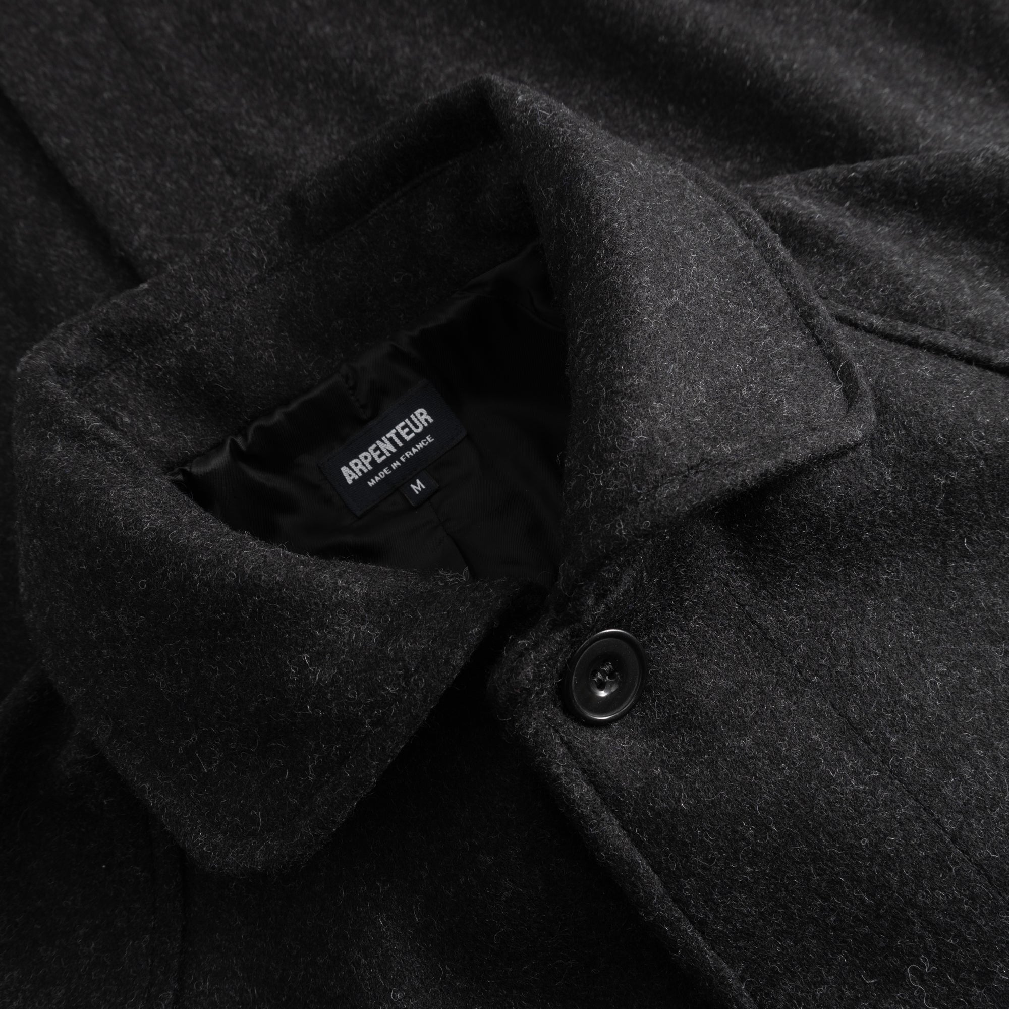 Utile - Melton Wool Coat - Charcoal