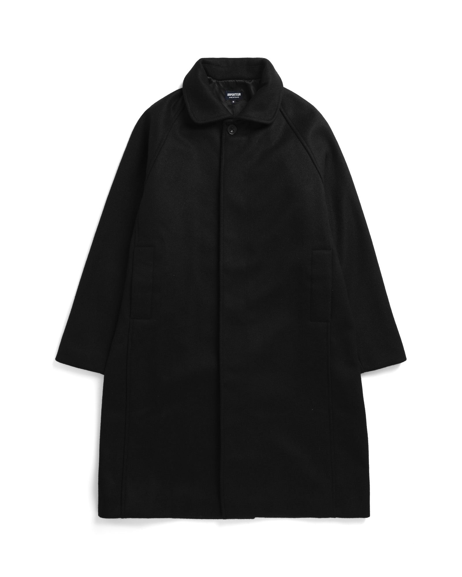 Utile - Melton Wool Coat - Black