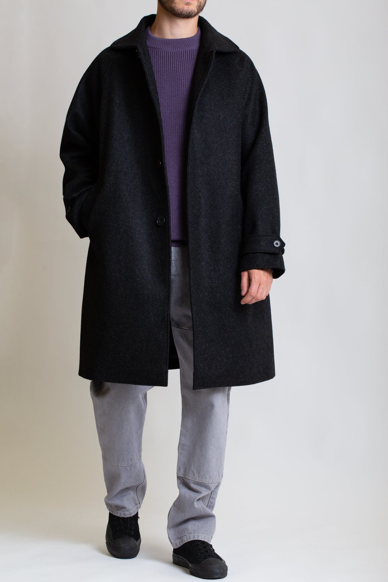 Utile Wool Melton - Charcoal