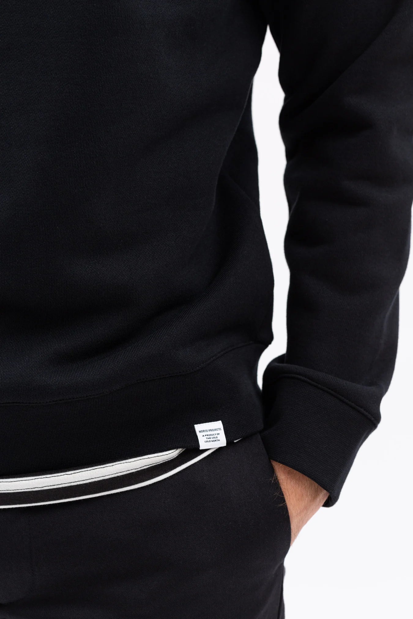 Vagn Slim Organic Sweatshirt - Black