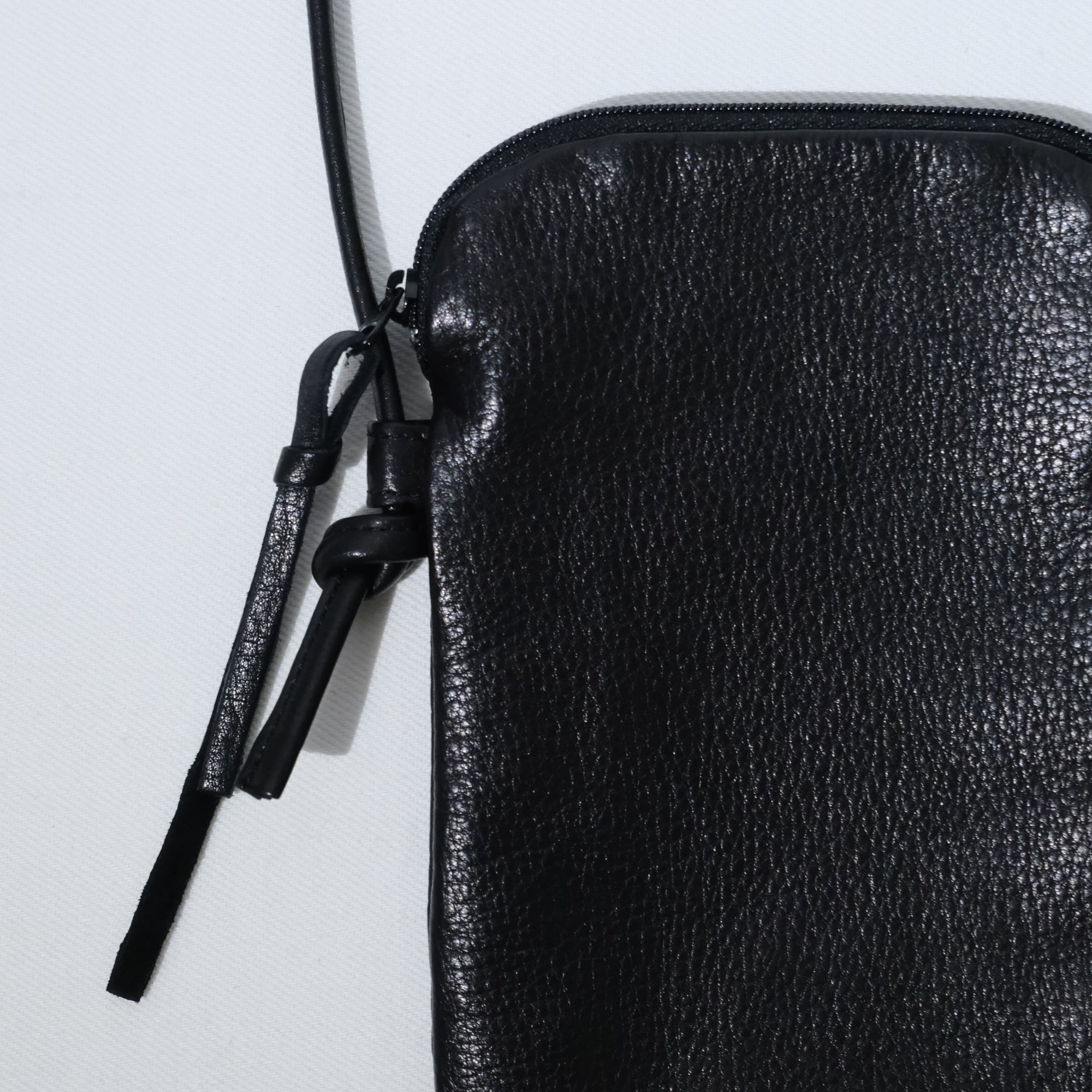 Leather Mini Pouch - Black
