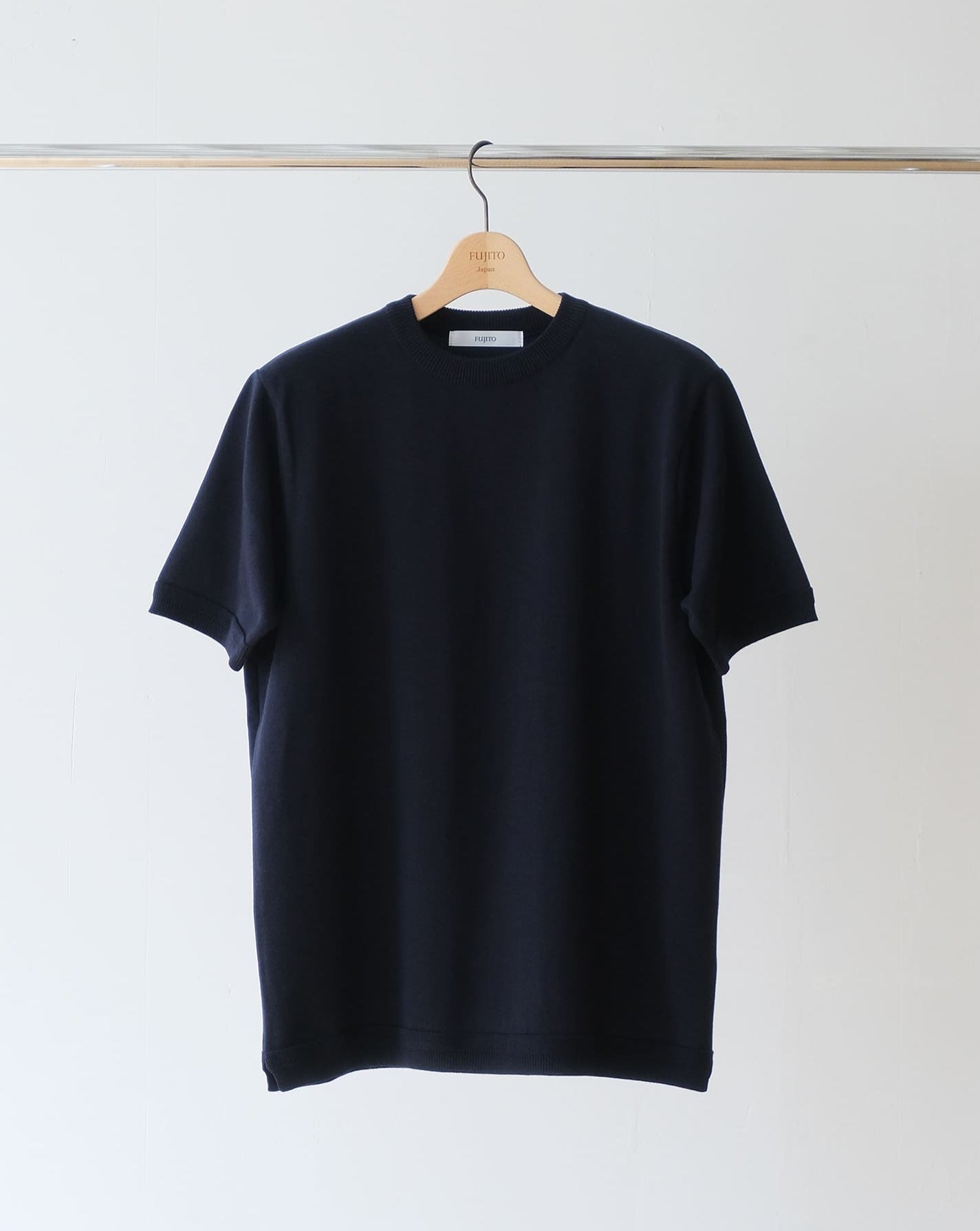 C/N Knit T-Shirt - Dark Navy