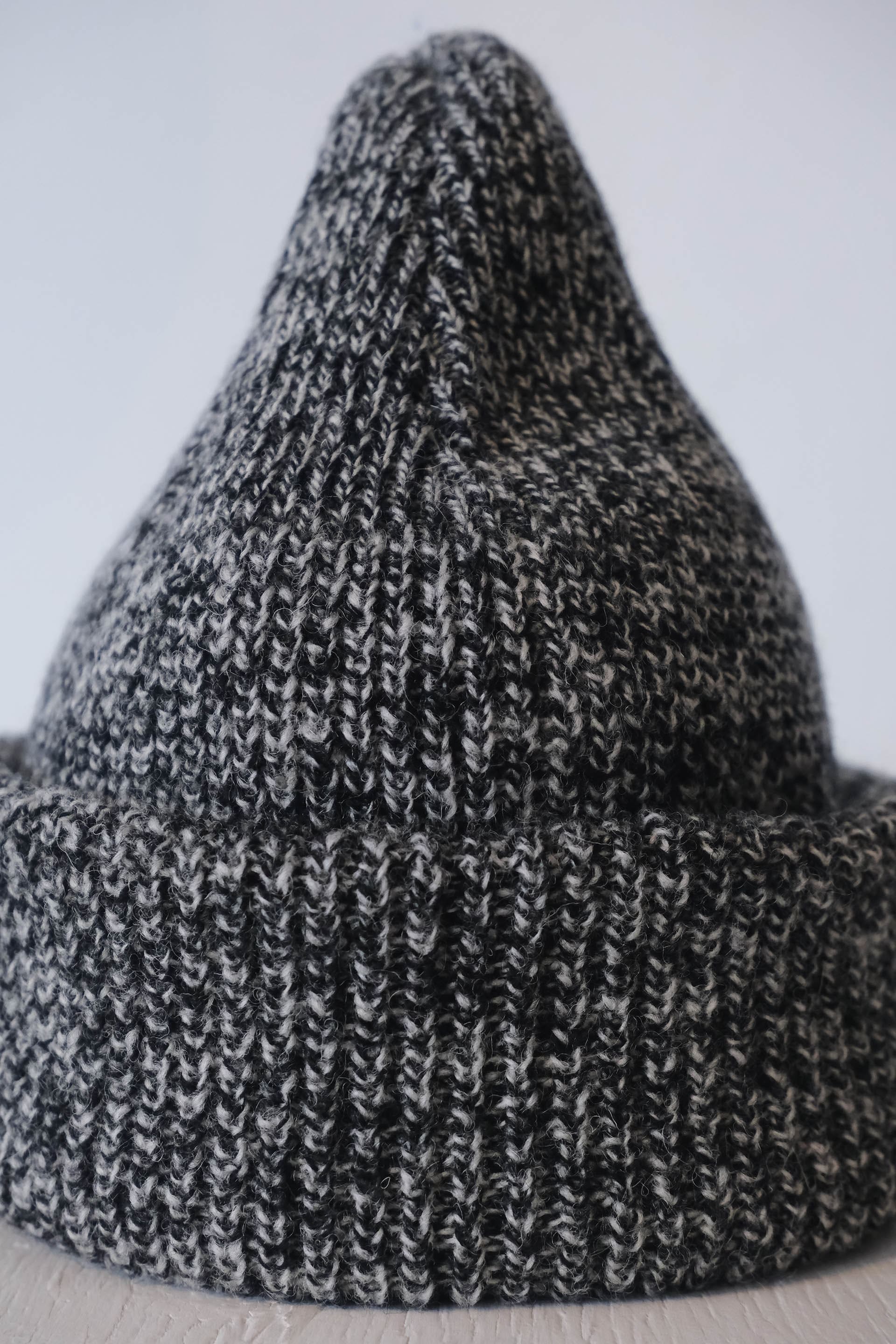 Knit Cap - Mix Black