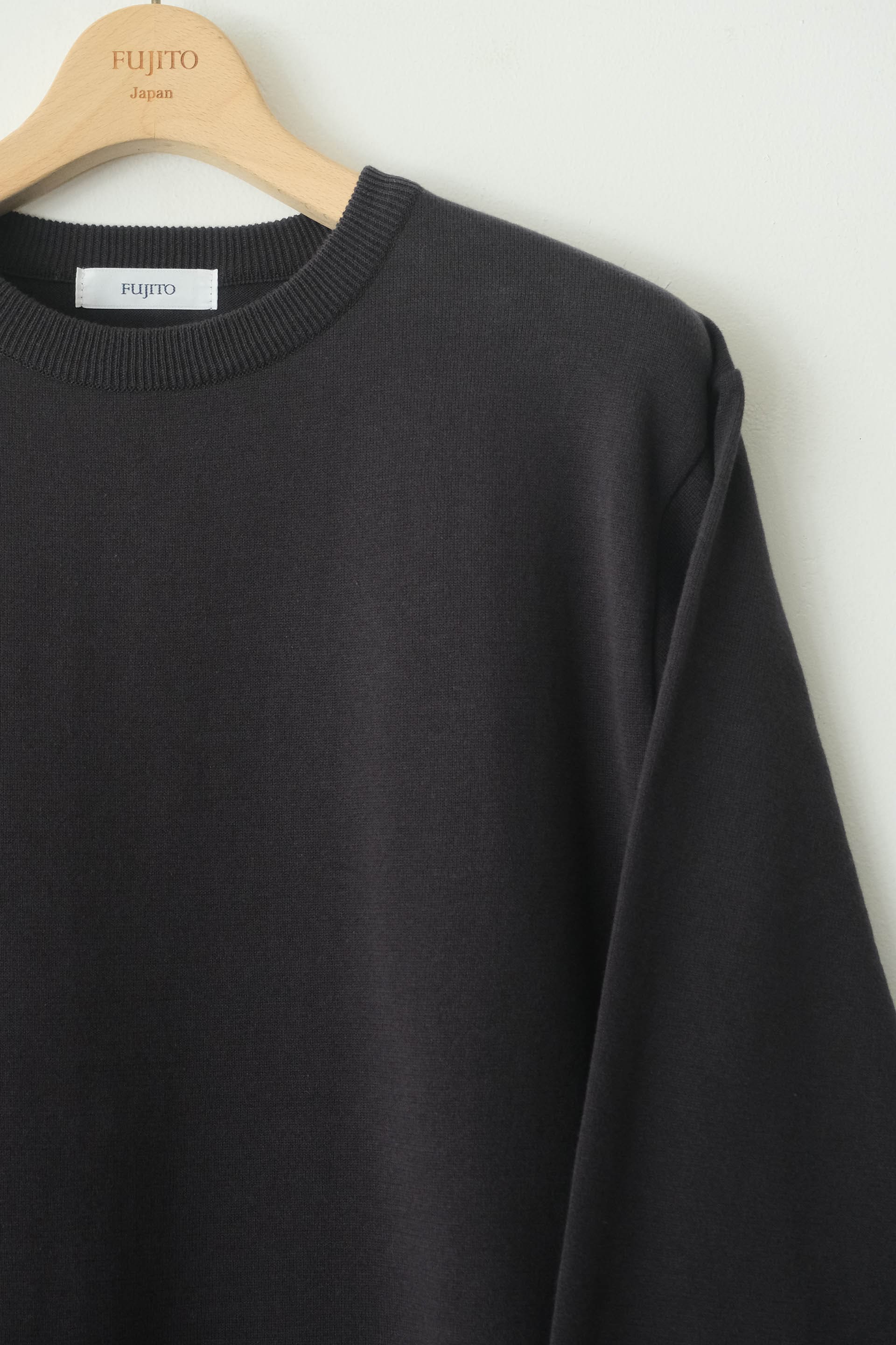 L/S Knit T-Shirt - Charcoal