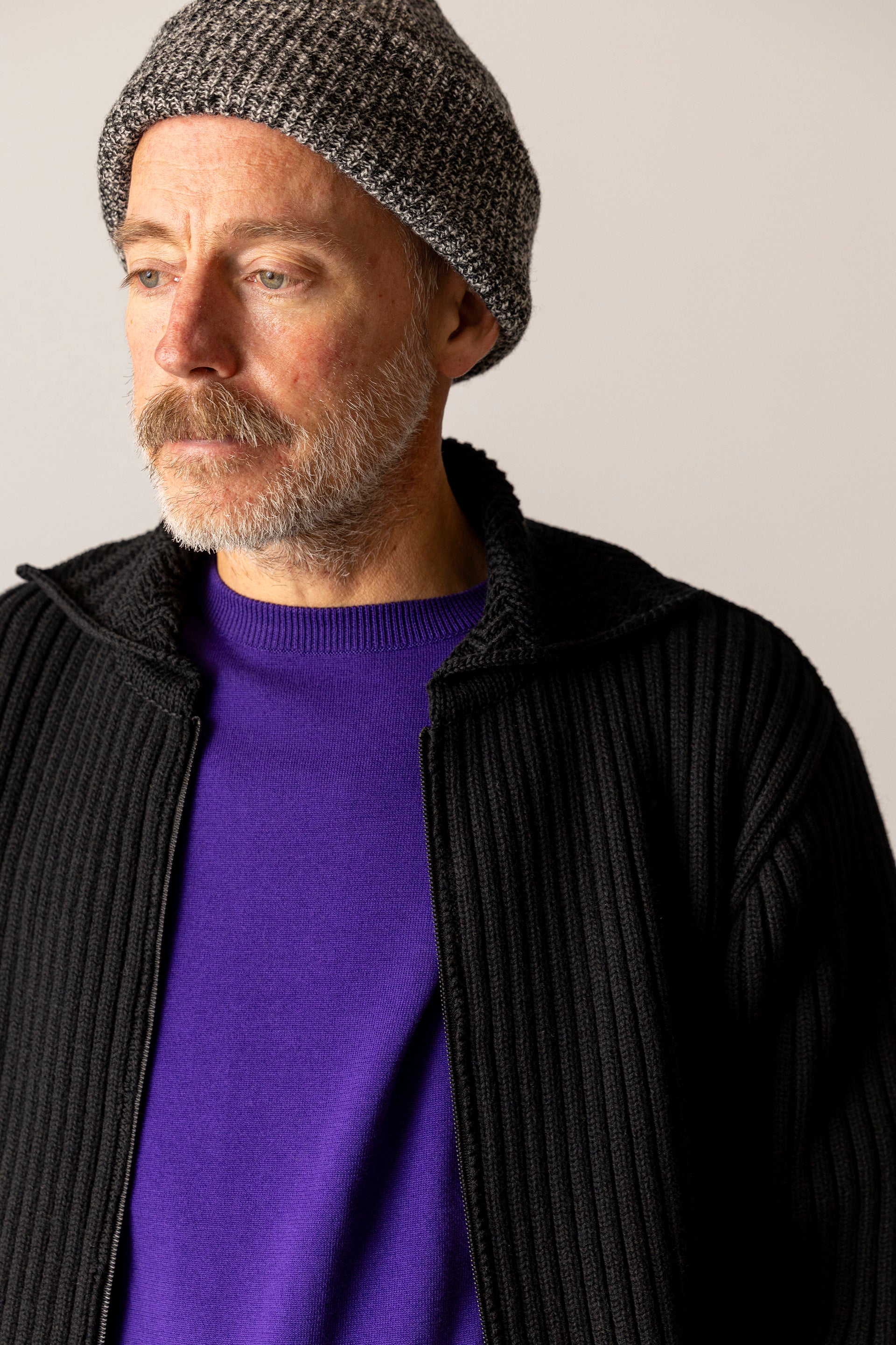 L/S Knit T-Shirt - Purple