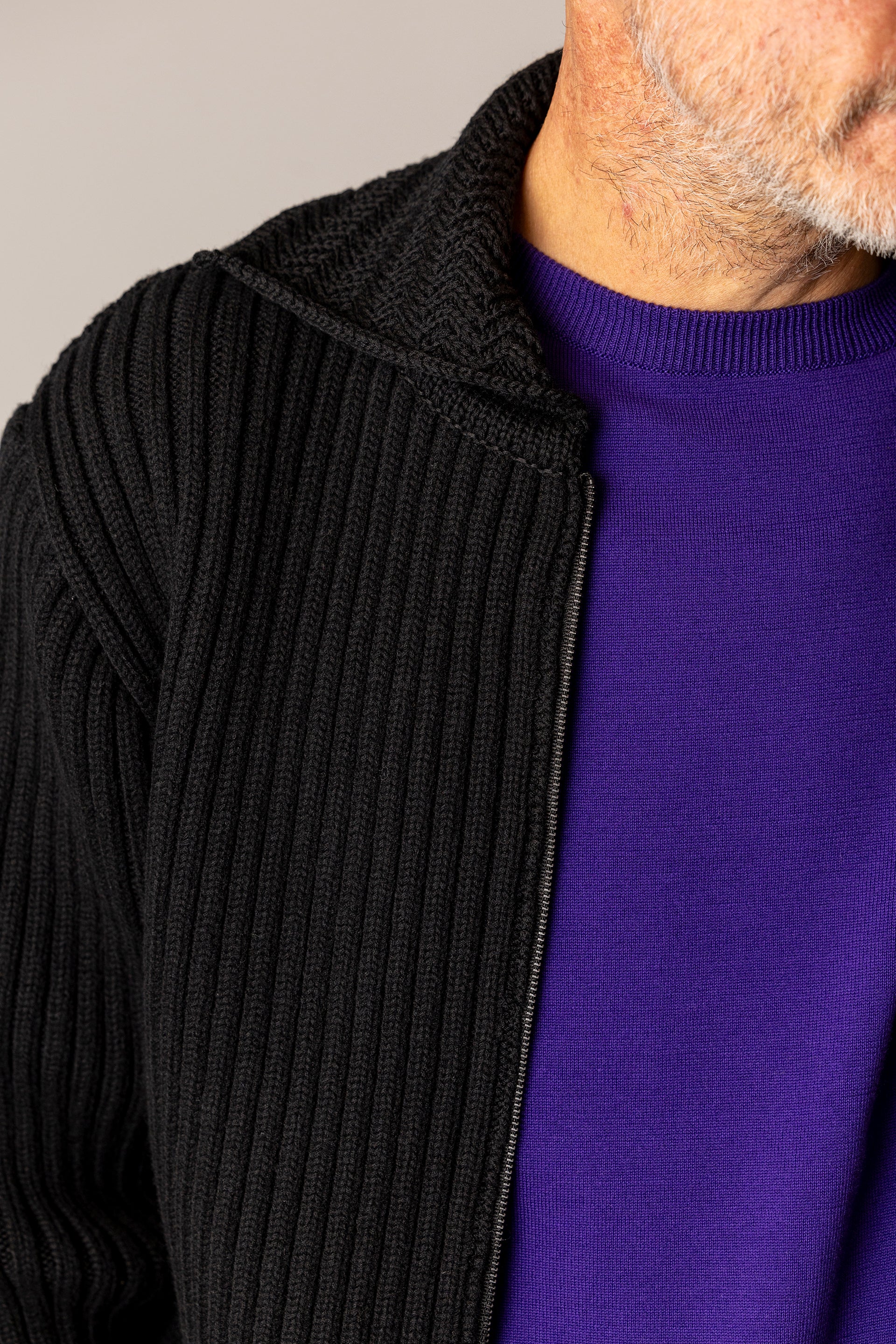 L/S Knit T-Shirt - Purple