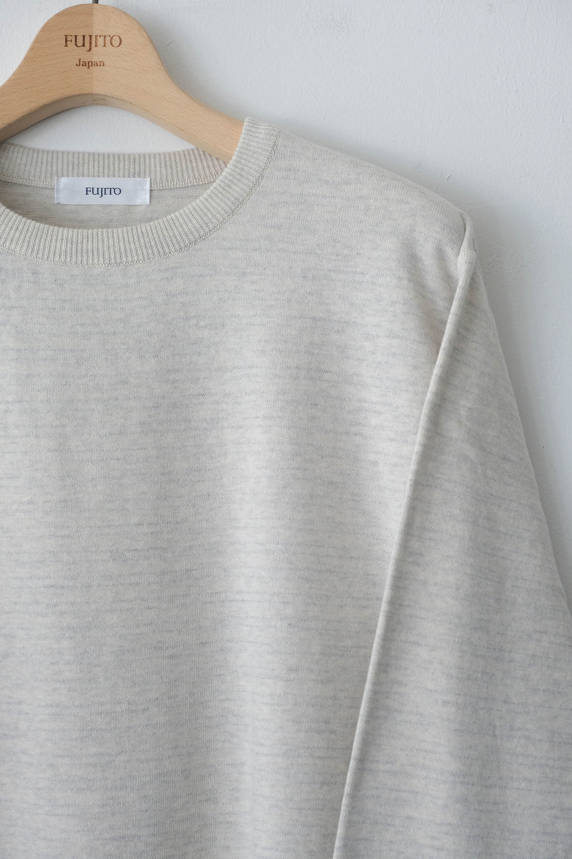 Border Knit T-Shirt - Oatmeal Border