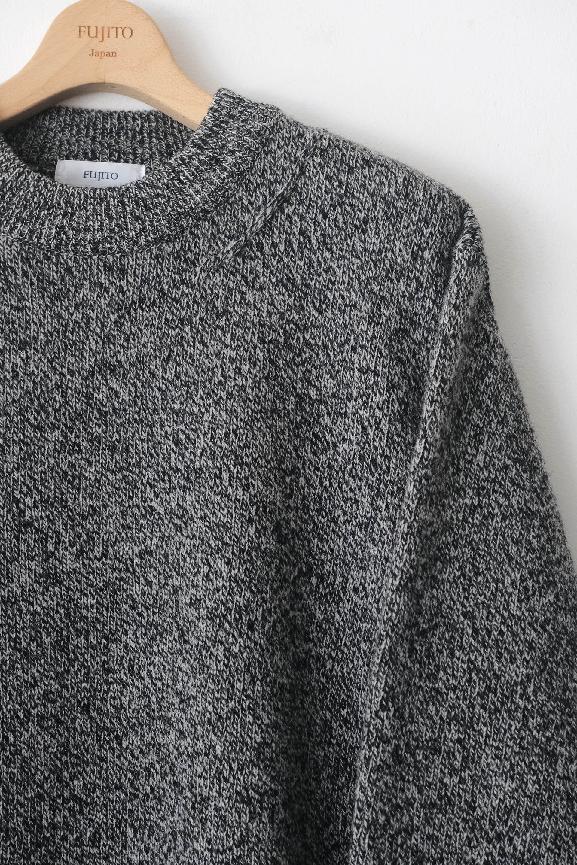 C/N Knit Sweater - Mix Black