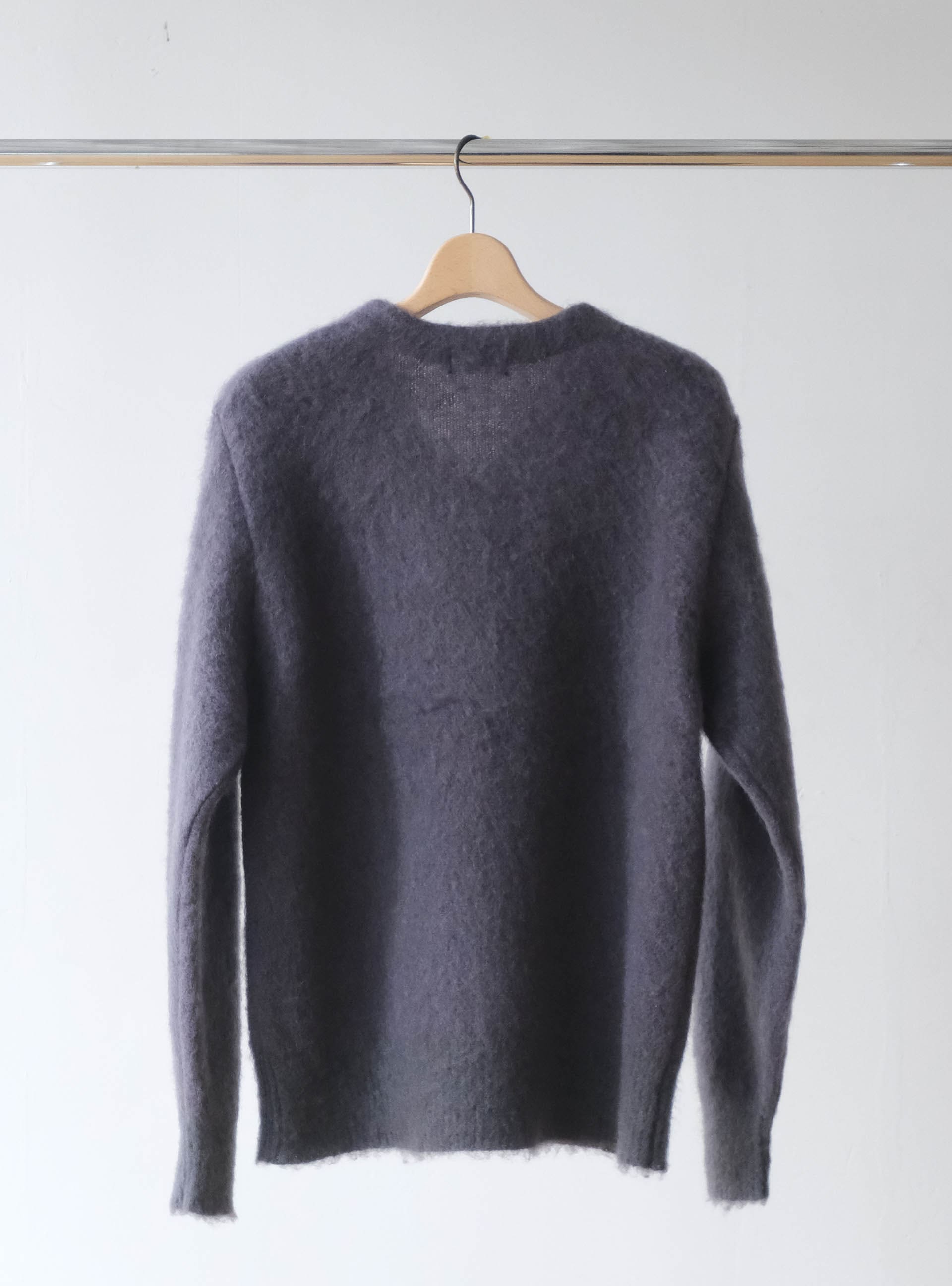 V Neck Sweater - Purple Gray