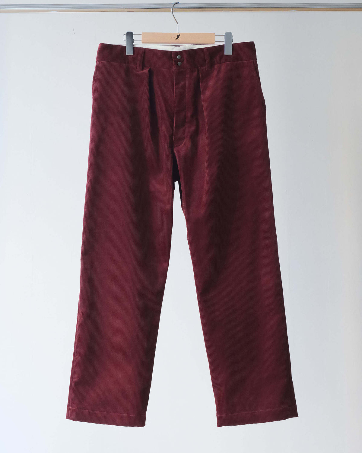 Wide Slacks - Burgundy