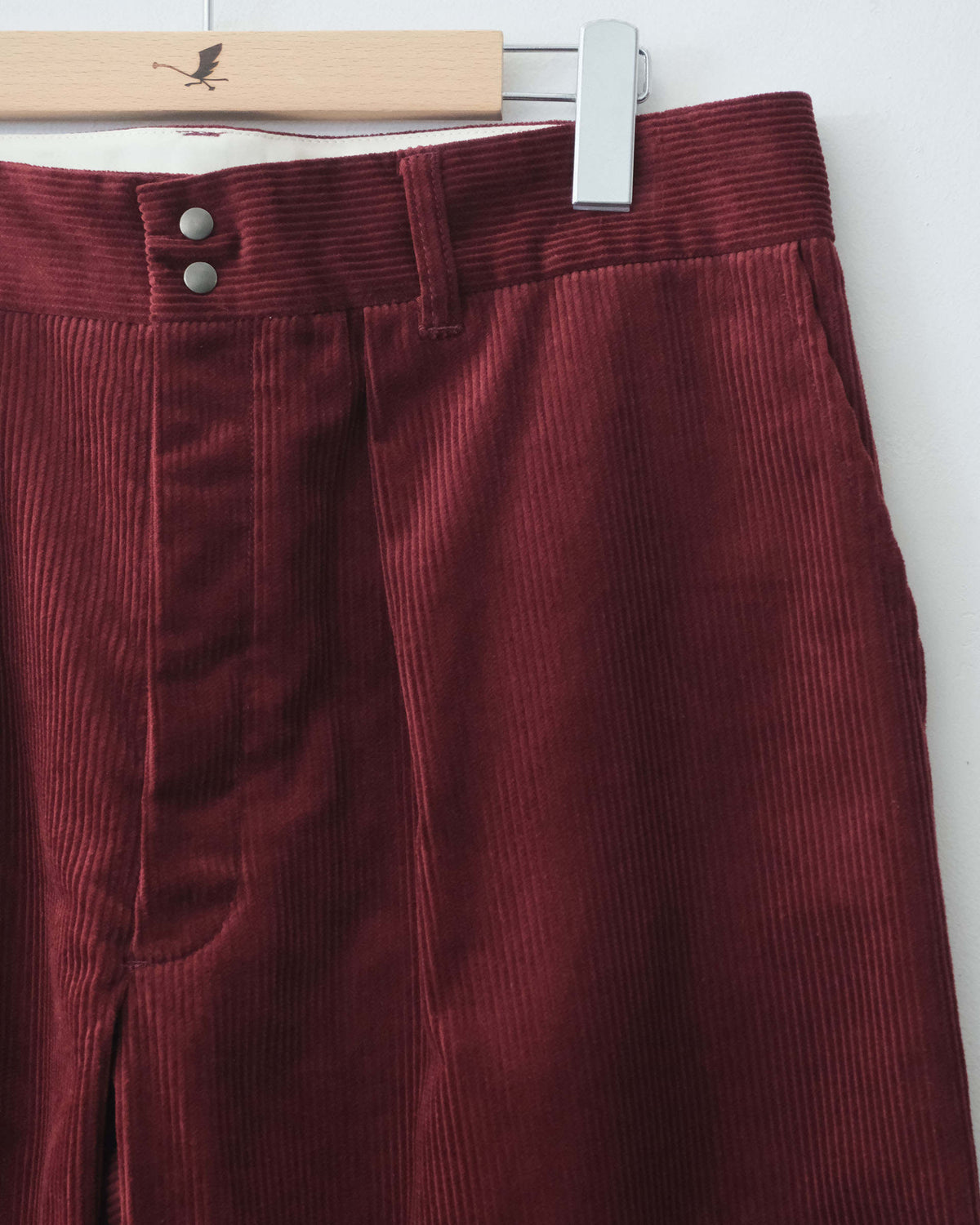 Wide Slacks - Burgundy