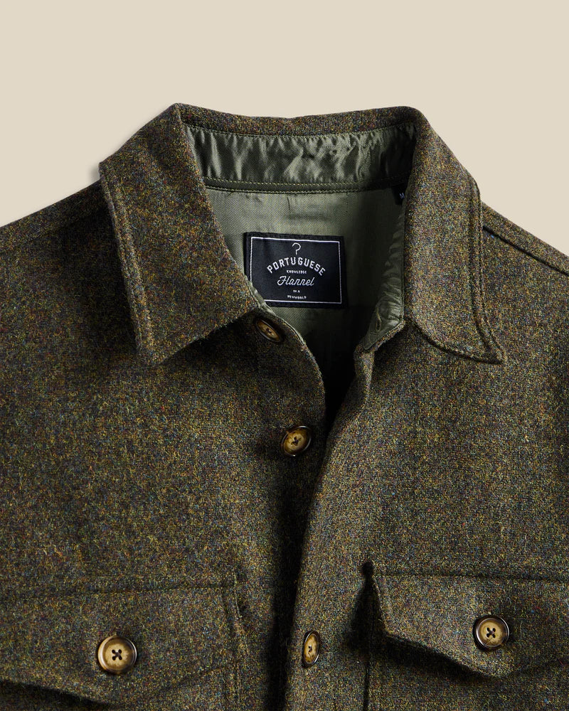 Wool Field Jacket - Forest Green
