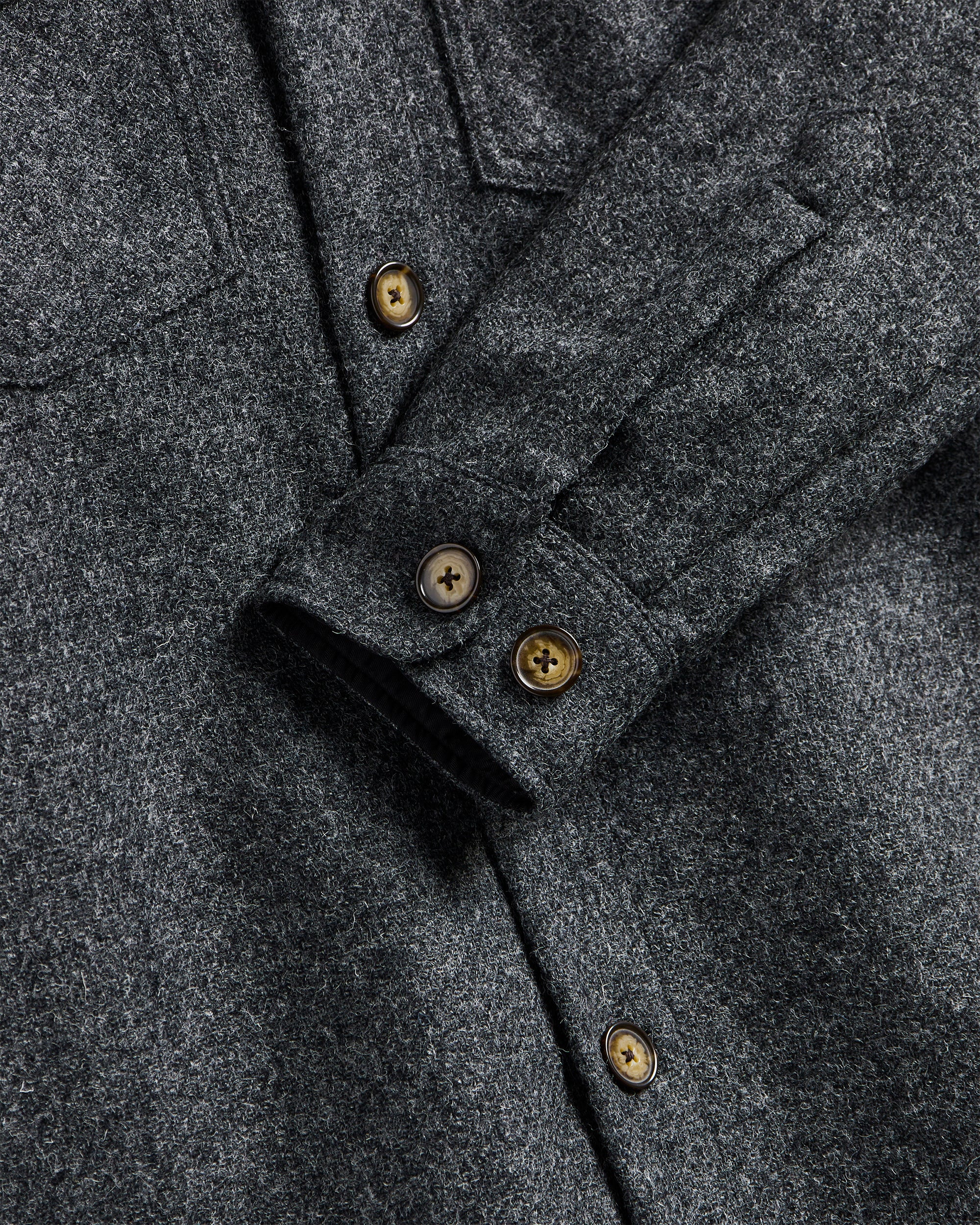 Wool Field Jacket - Grey